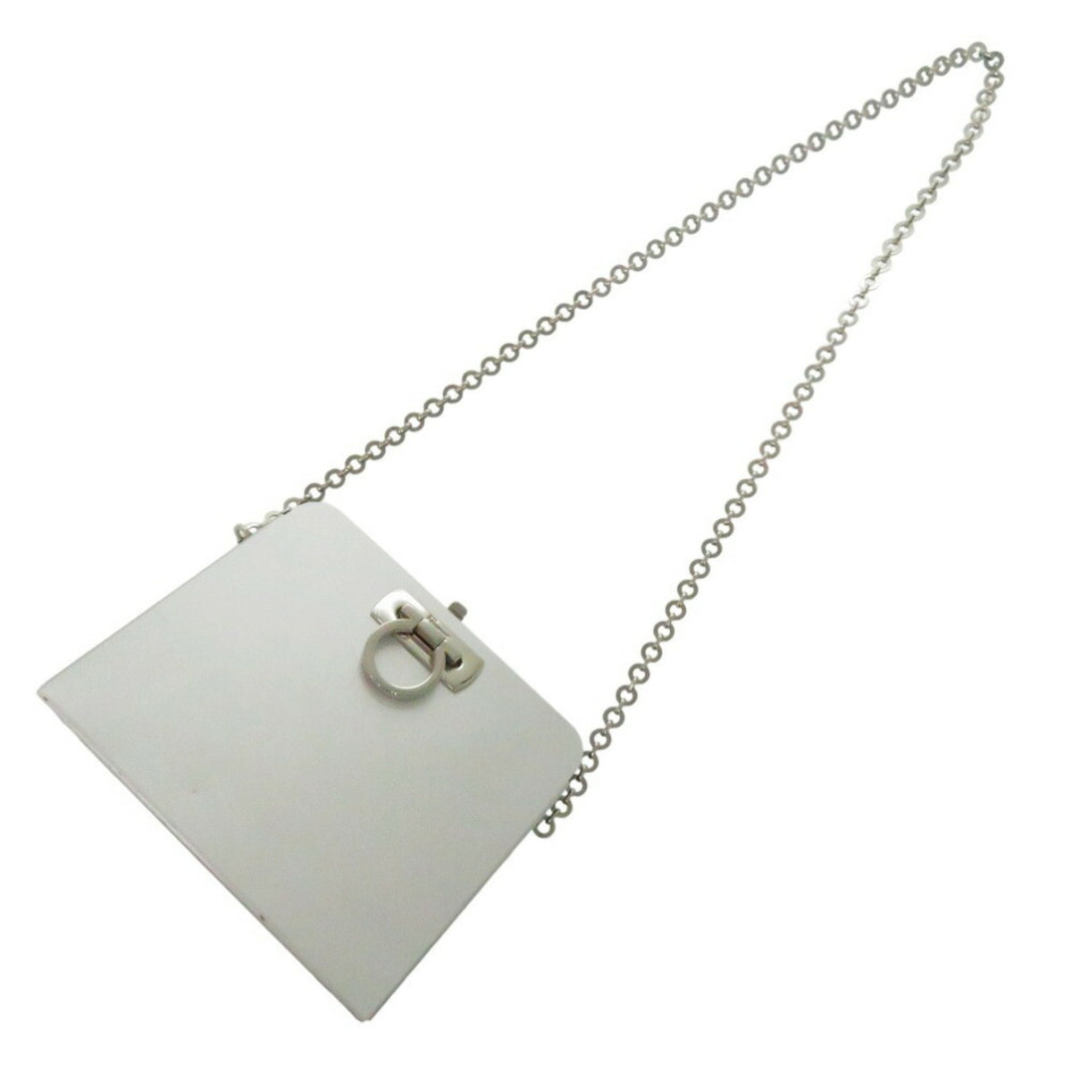 Salvatore Ferragamo Silver Aluminum Shoulder Bag (Pre-Owned)
