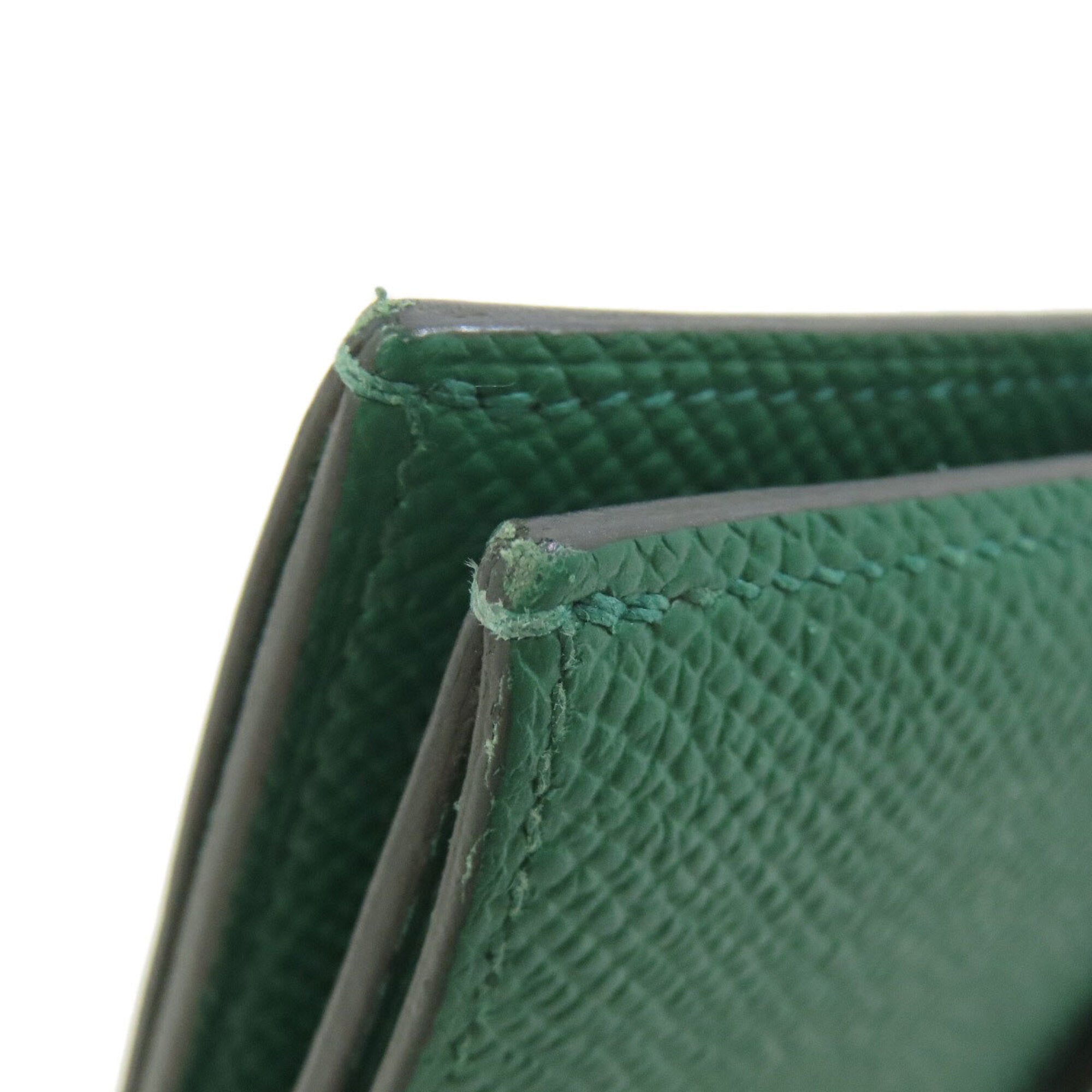 Hermes Green Epsom Leather Wallet (Bi-Fold) (Pre-Owned)