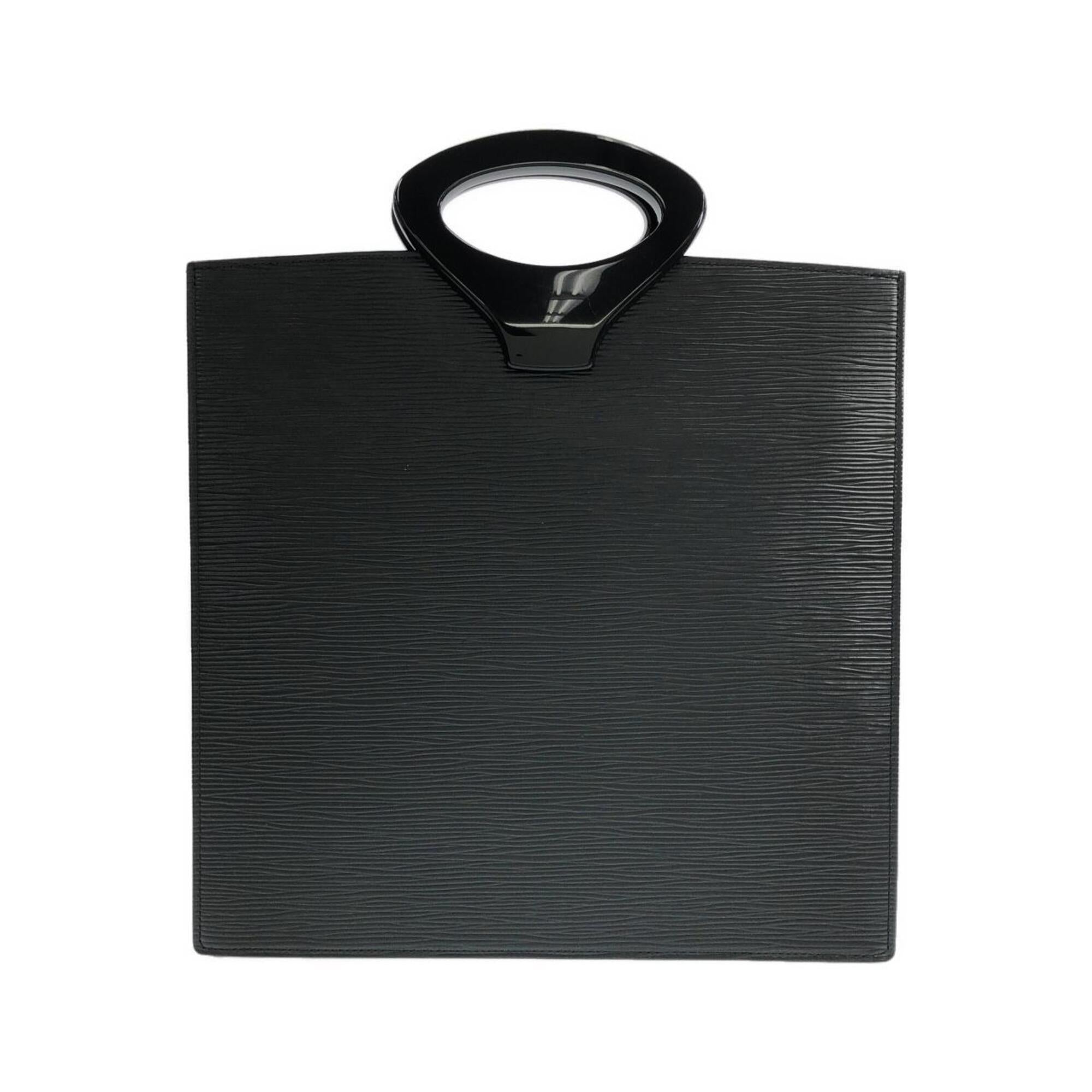 Louis Vuitton Black Leather Handbag (Pre-Owned)