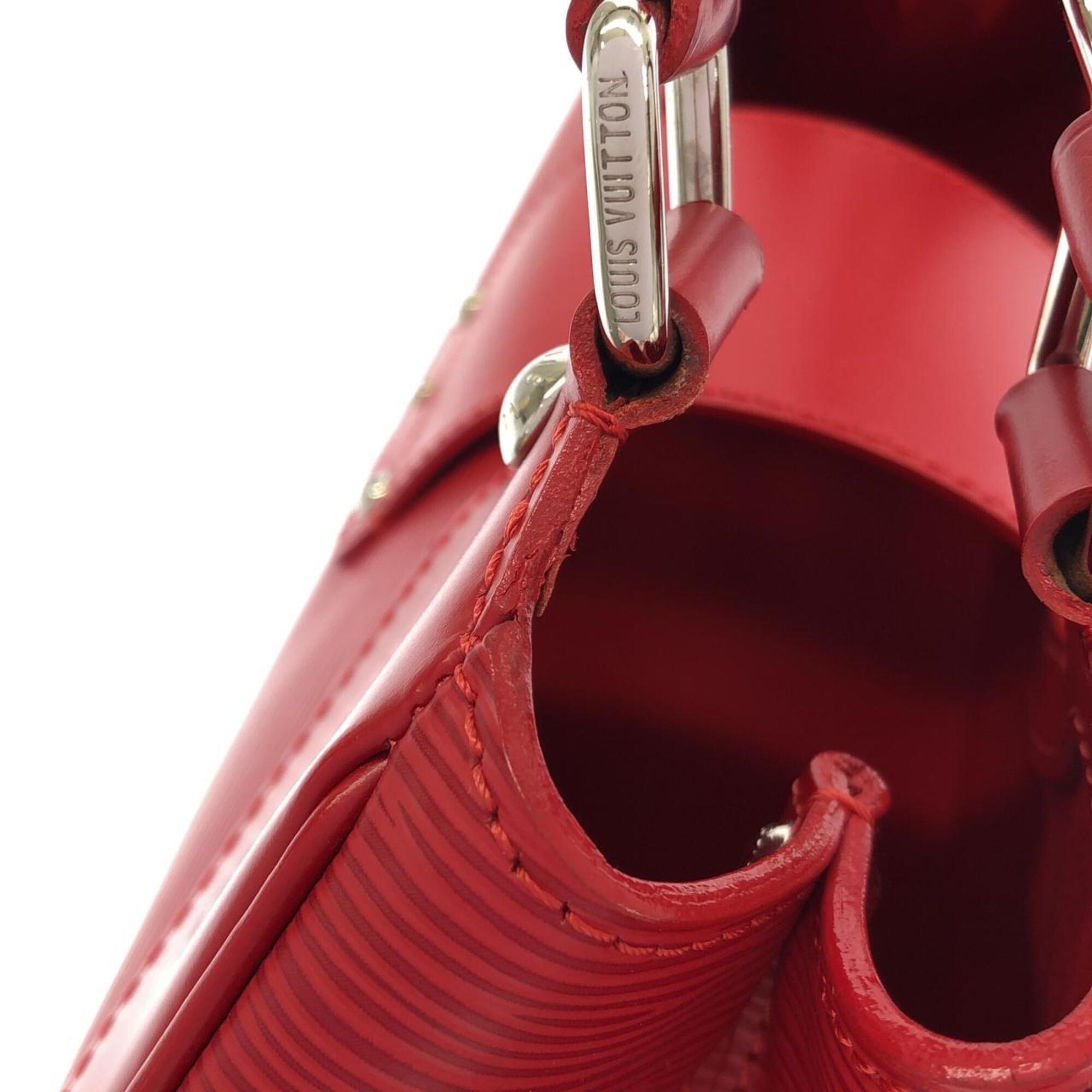 Louis Vuitton Rouge Leather Handbag (Pre-Owned)