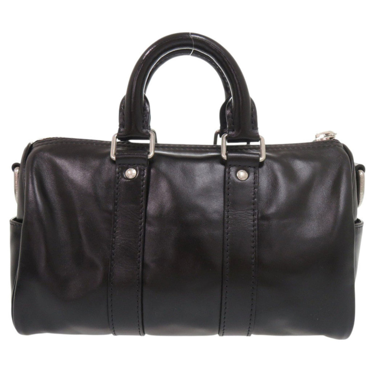 Louis Vuitton Black Leather Handbag (Pre-Owned)