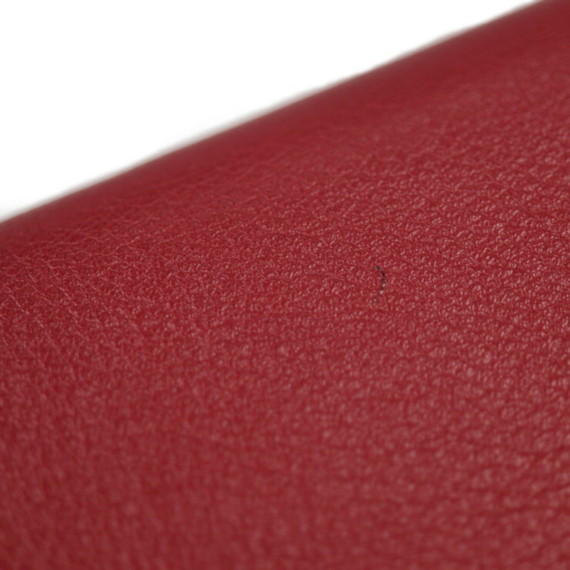 Hermes Red Color Rouge Grenat Wallet (Bi-Fold) (Pre-Owned)