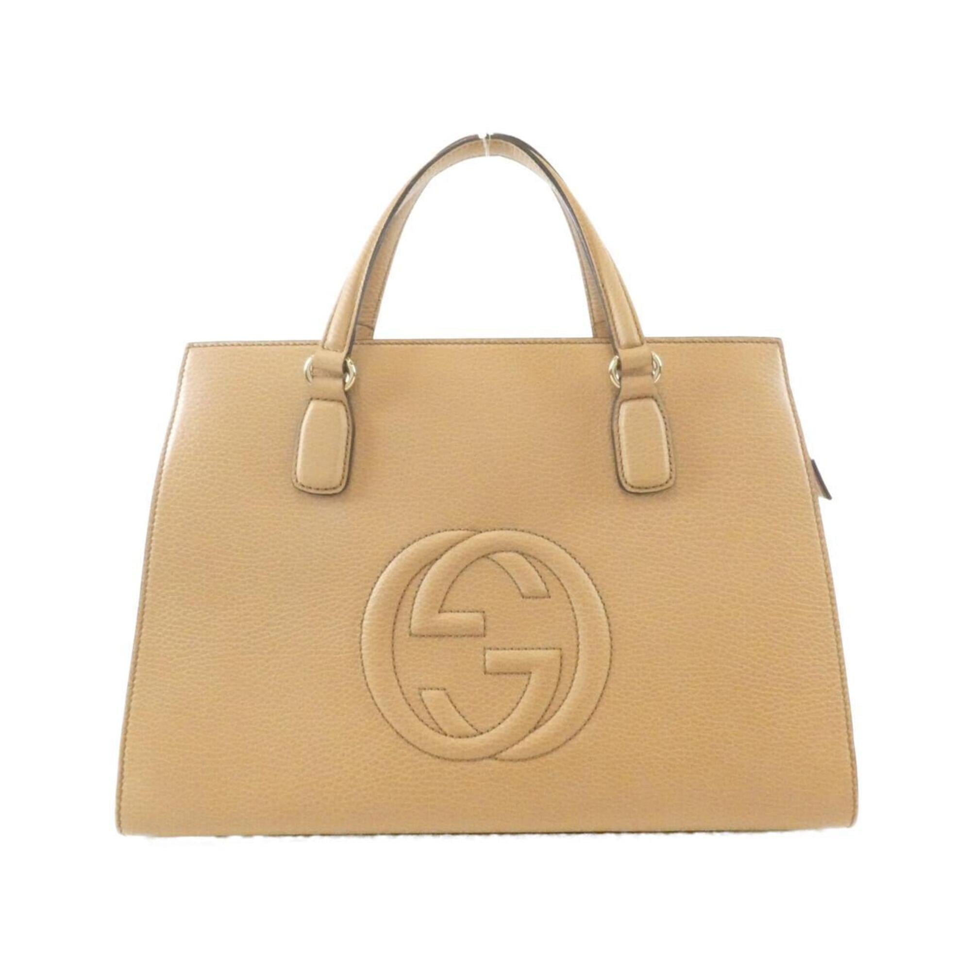 Gucci Beige Leather Handbag (Pre-Owned)