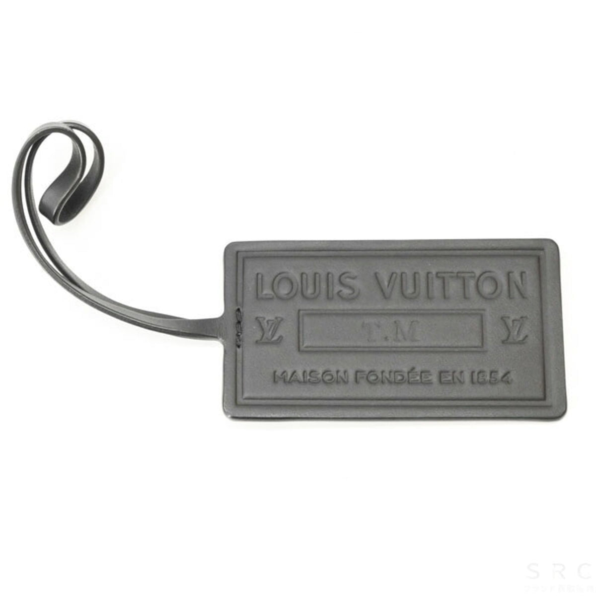 Louis Vuitton Black Leather Messenger Bag (Pre-Owned)