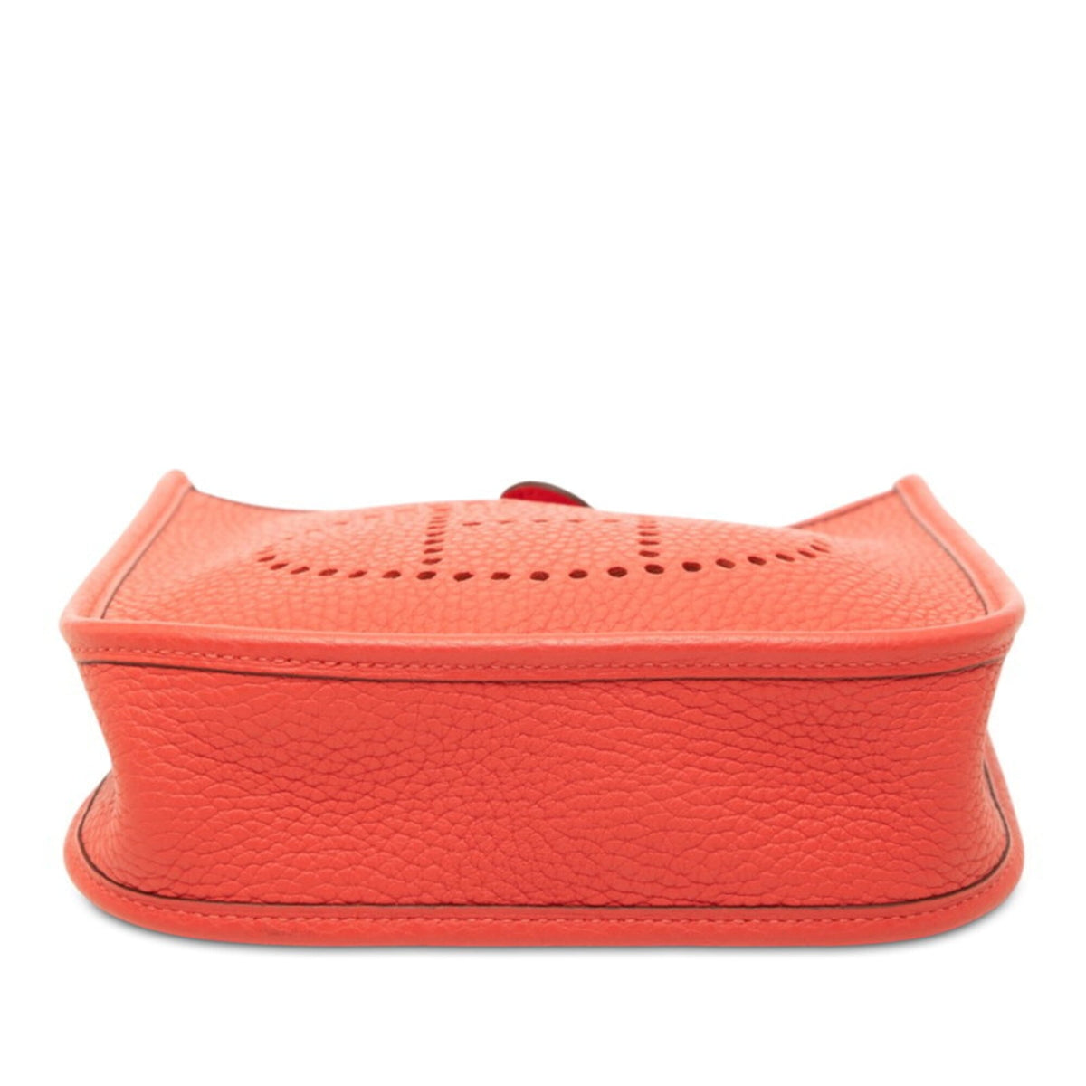 Hermes Red Color Taurillon Clemence Leather Shoulder Bag (Pre-Owned)