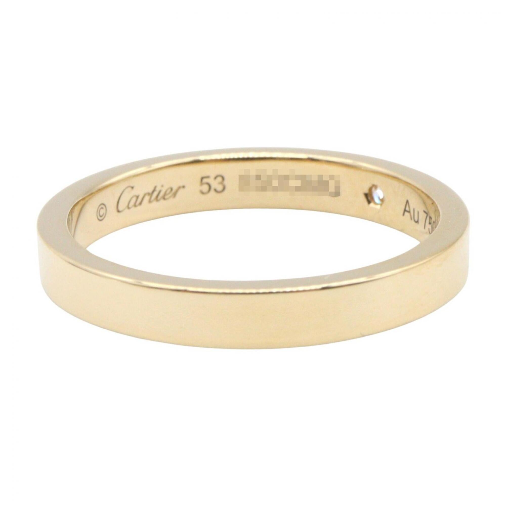 Cartier Gold Clear Yellow Gold (18K) Band Ring (Pre-Owned)