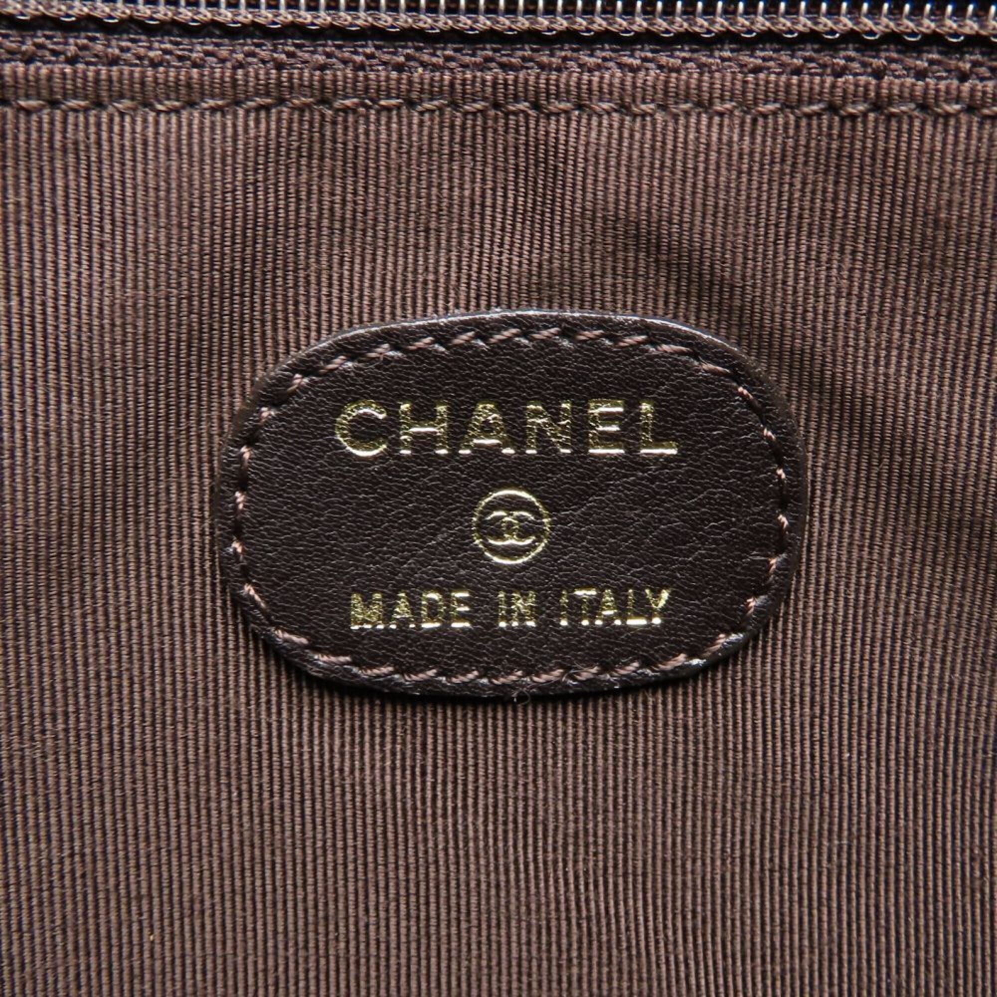 Chanel Bronze Leather Shoulder Bag (Pre-Owned)