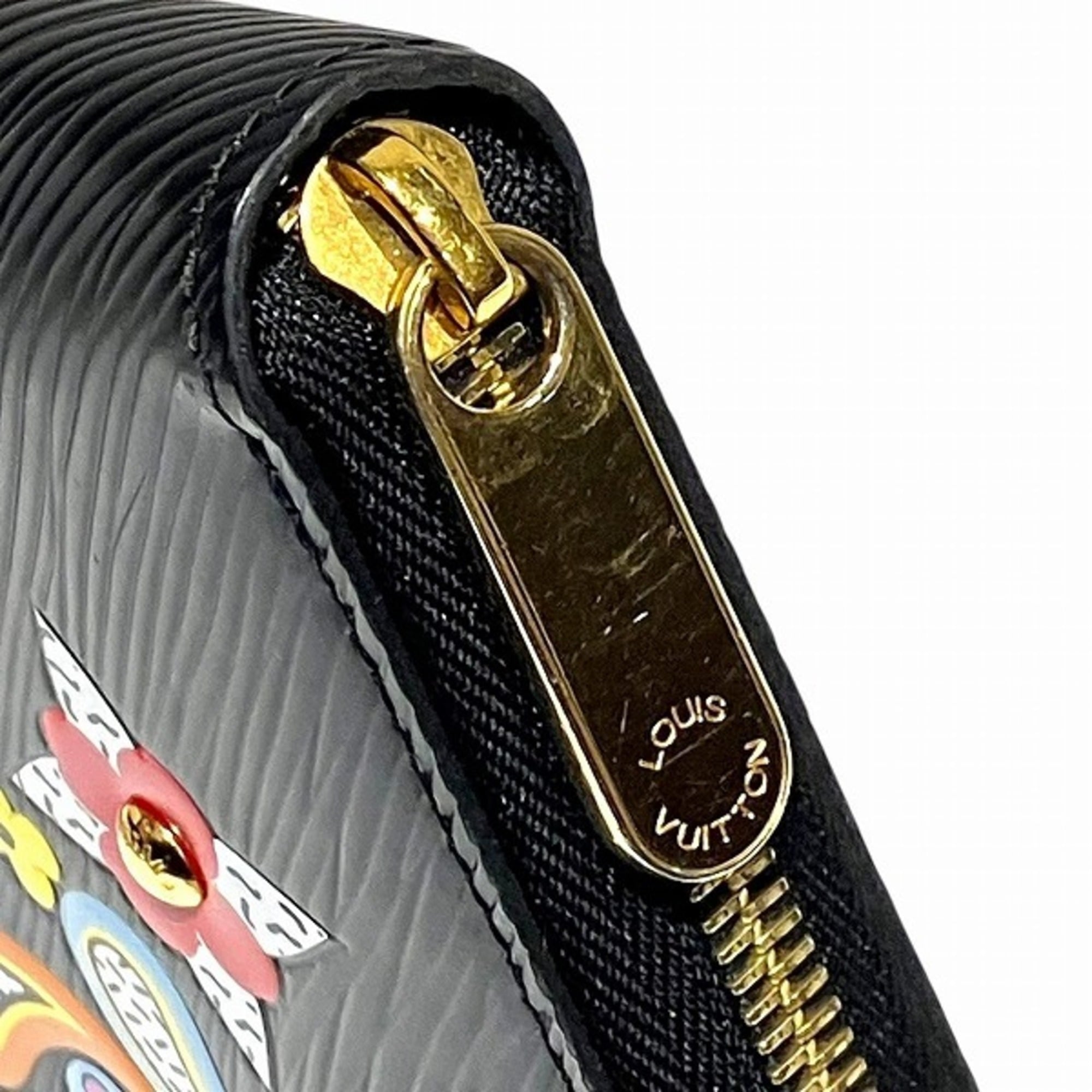 Louis Vuitton Black Noir Epi Leather Coin Purse/Coin Case (Pre-Owned)