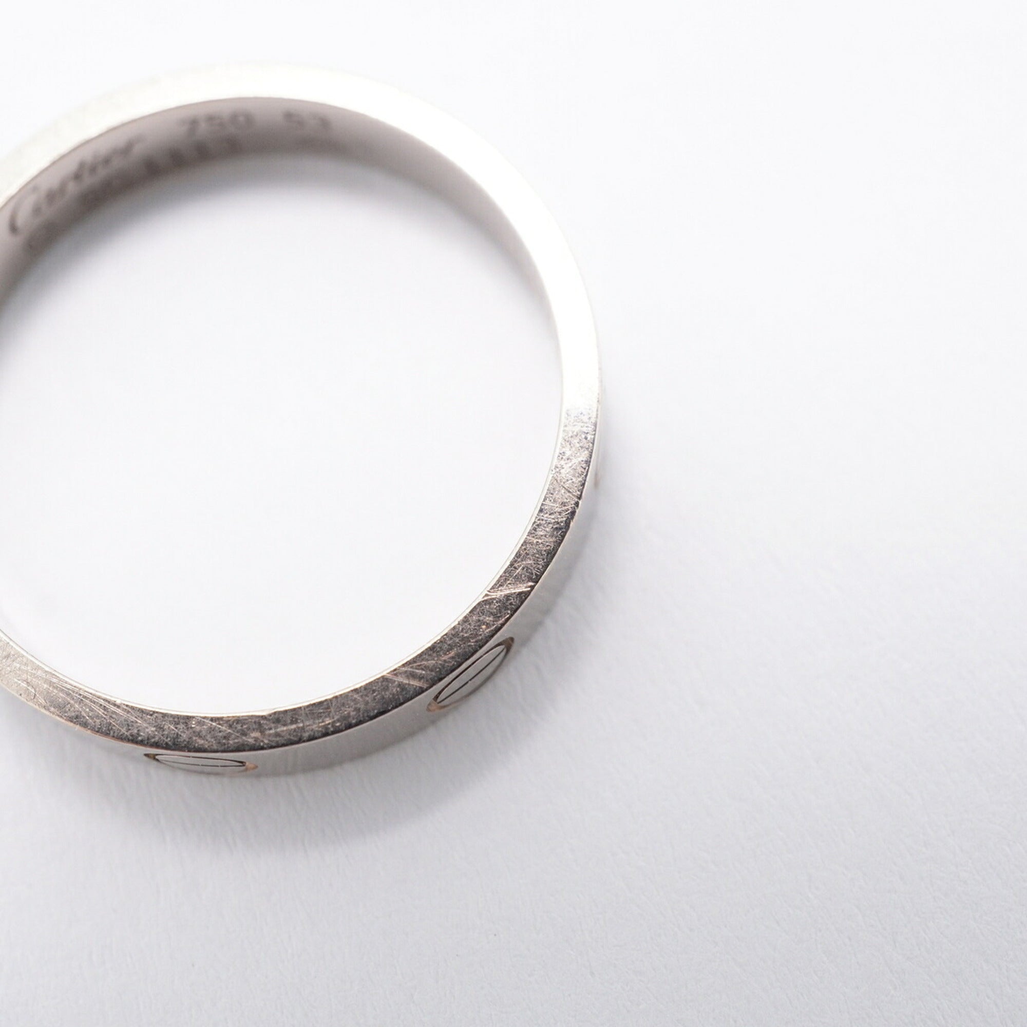 Cartier White Gold (18K) Band Ring (Pre-Owned)