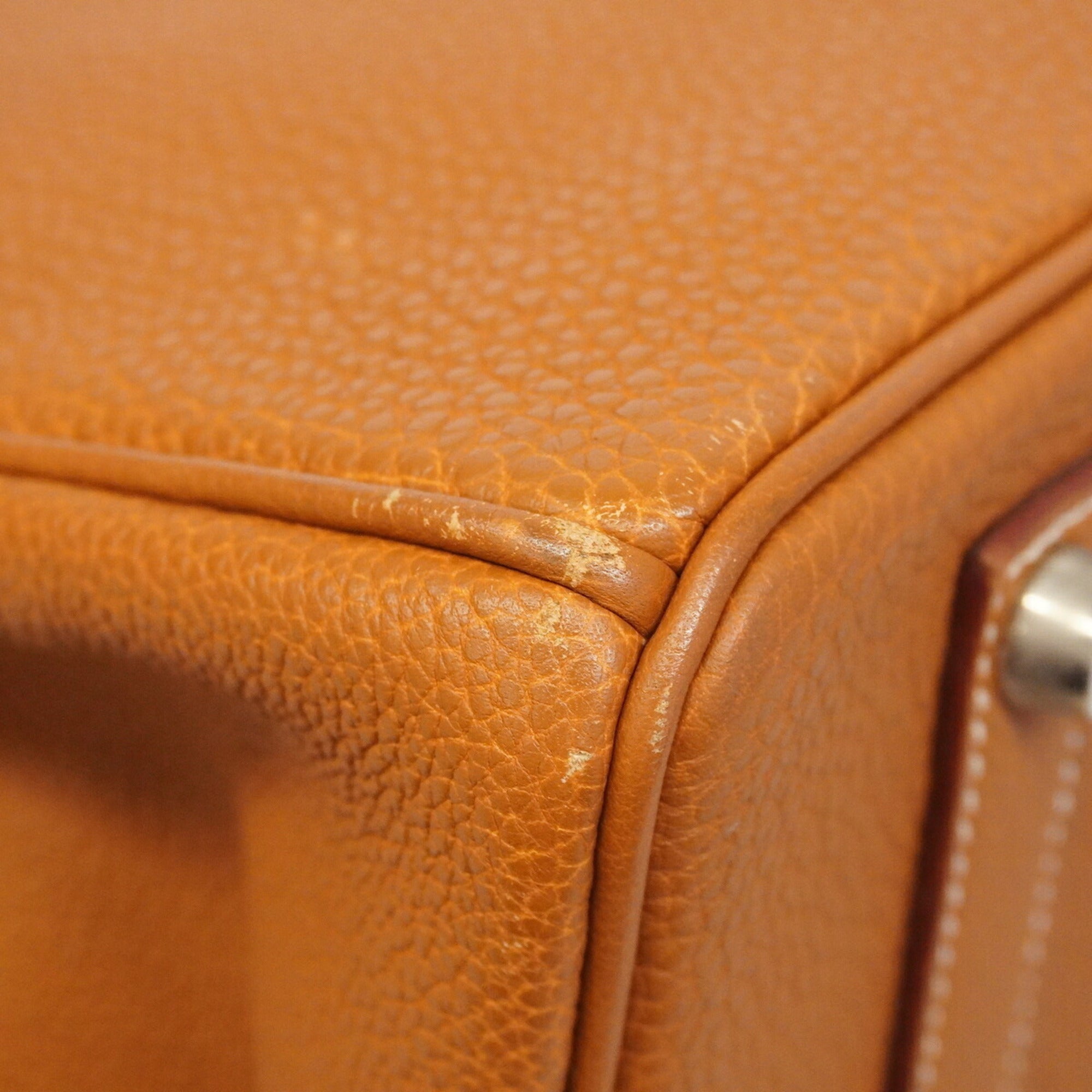 Hermes Gold Togo Leather Handbag (Pre-Owned)