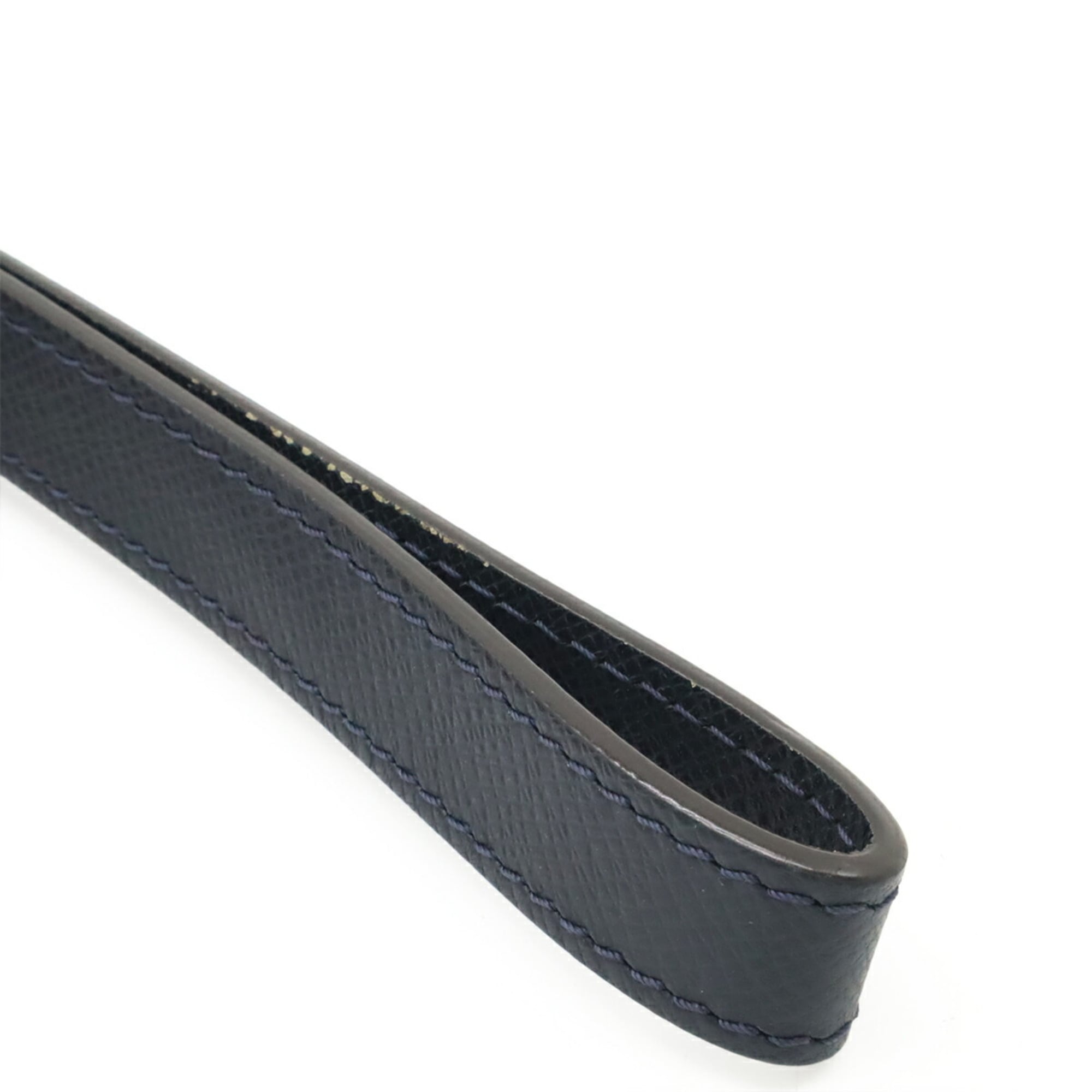 Louis Vuitton Navy Navy Blue Taiga Leather Leather Clutch Bag Handbag Pochette (Pre-Owned)