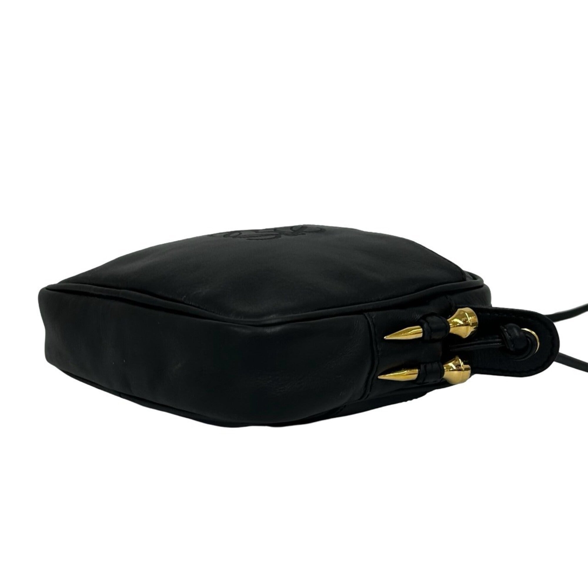 Loewe Black Leather Pochette Shoulder Bag (Pre-Owned)