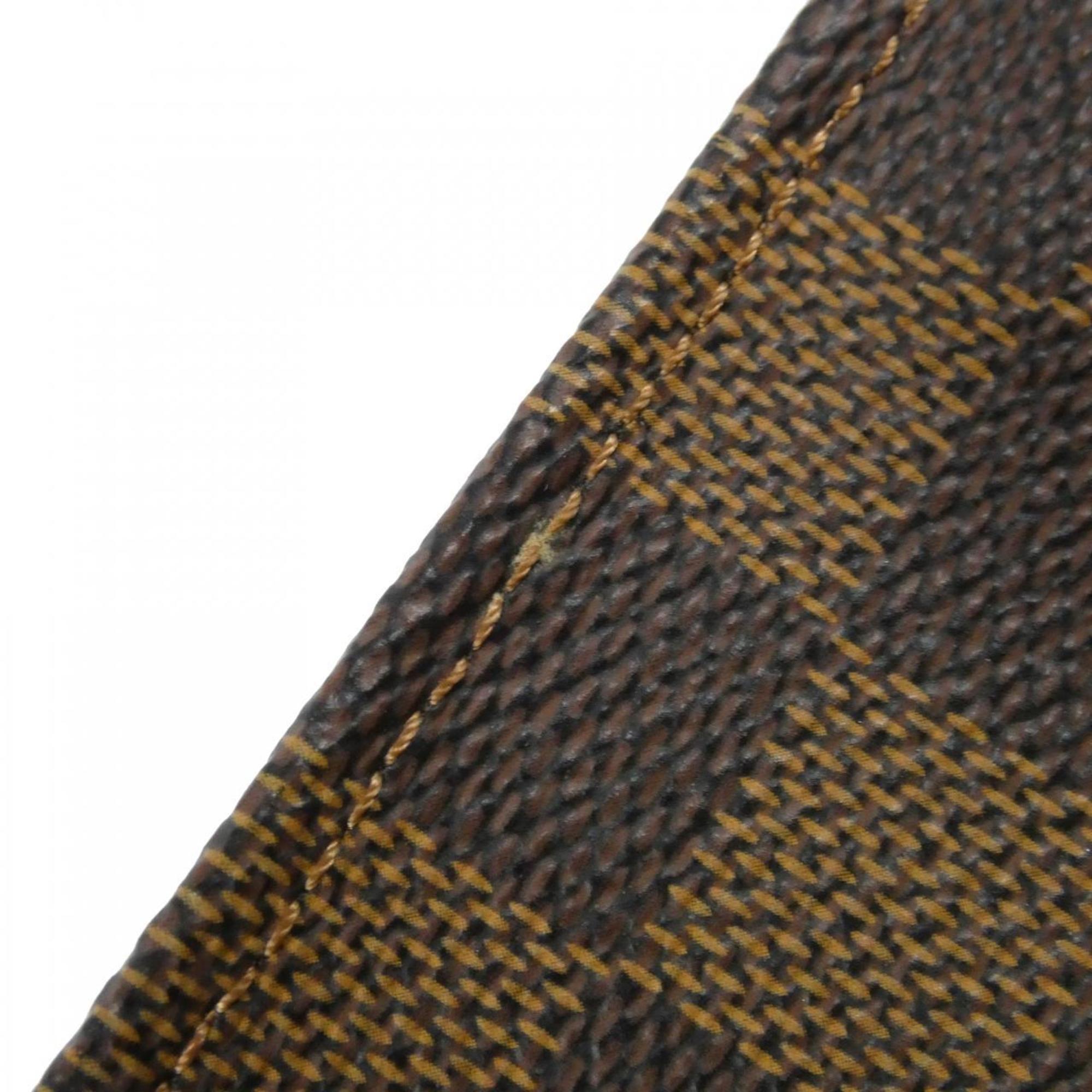 Louis Vuitton Brown Coated Canvas Handbag Pouch (Pre-Owned)