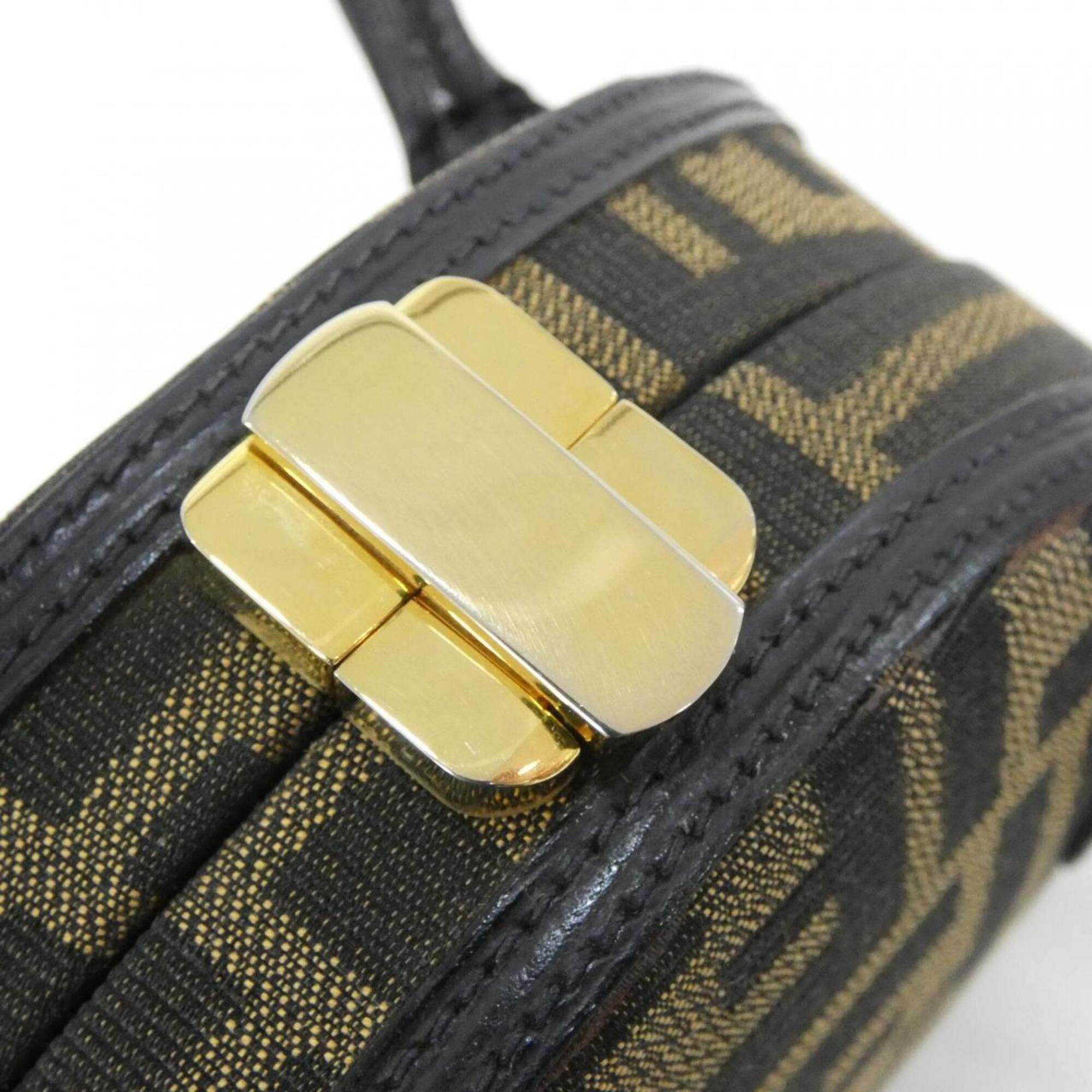 Fendi Brown Canvas Handbag (Pre-Owned)