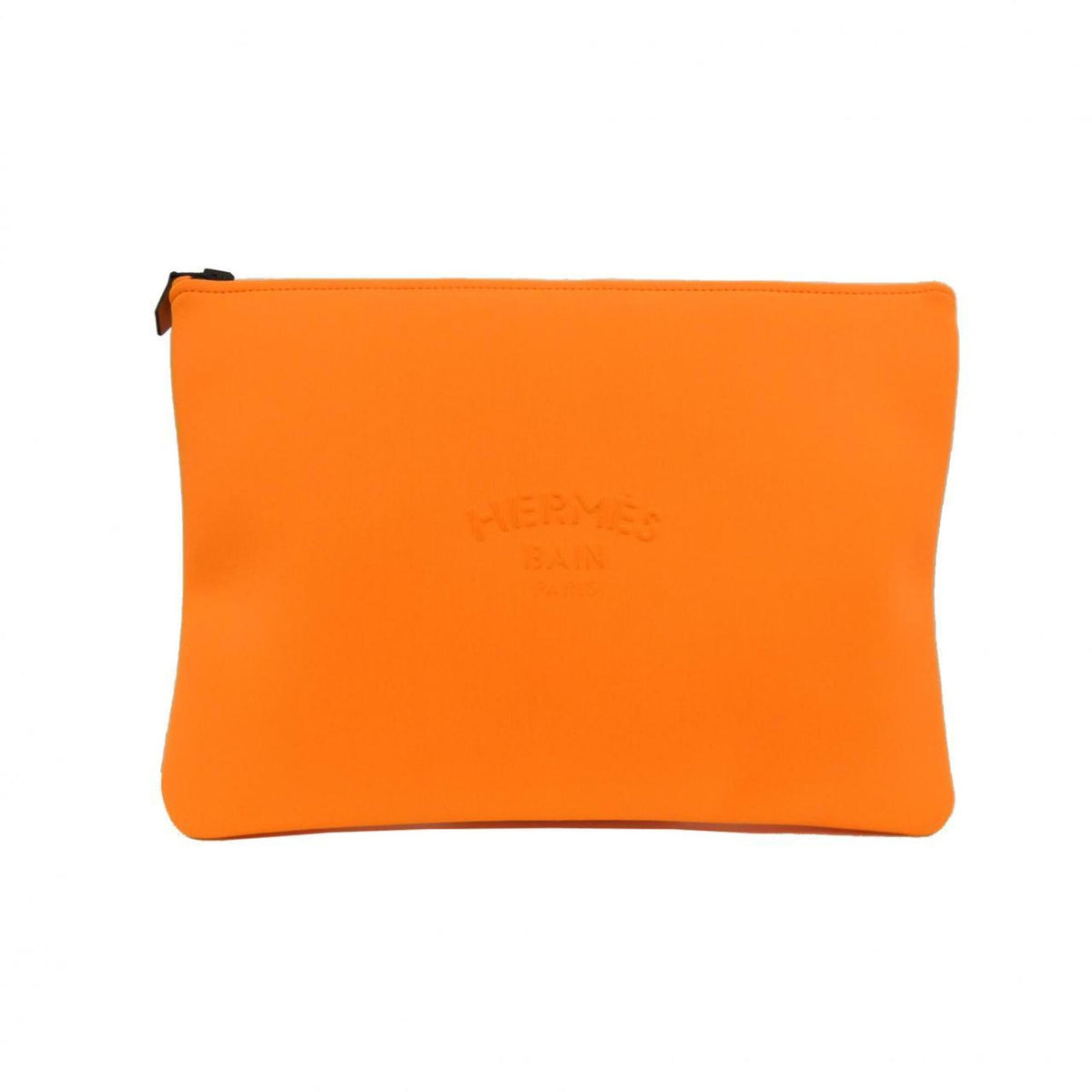 Hermes Orange Polyamide Handbag Pouch (Pre-Owned)