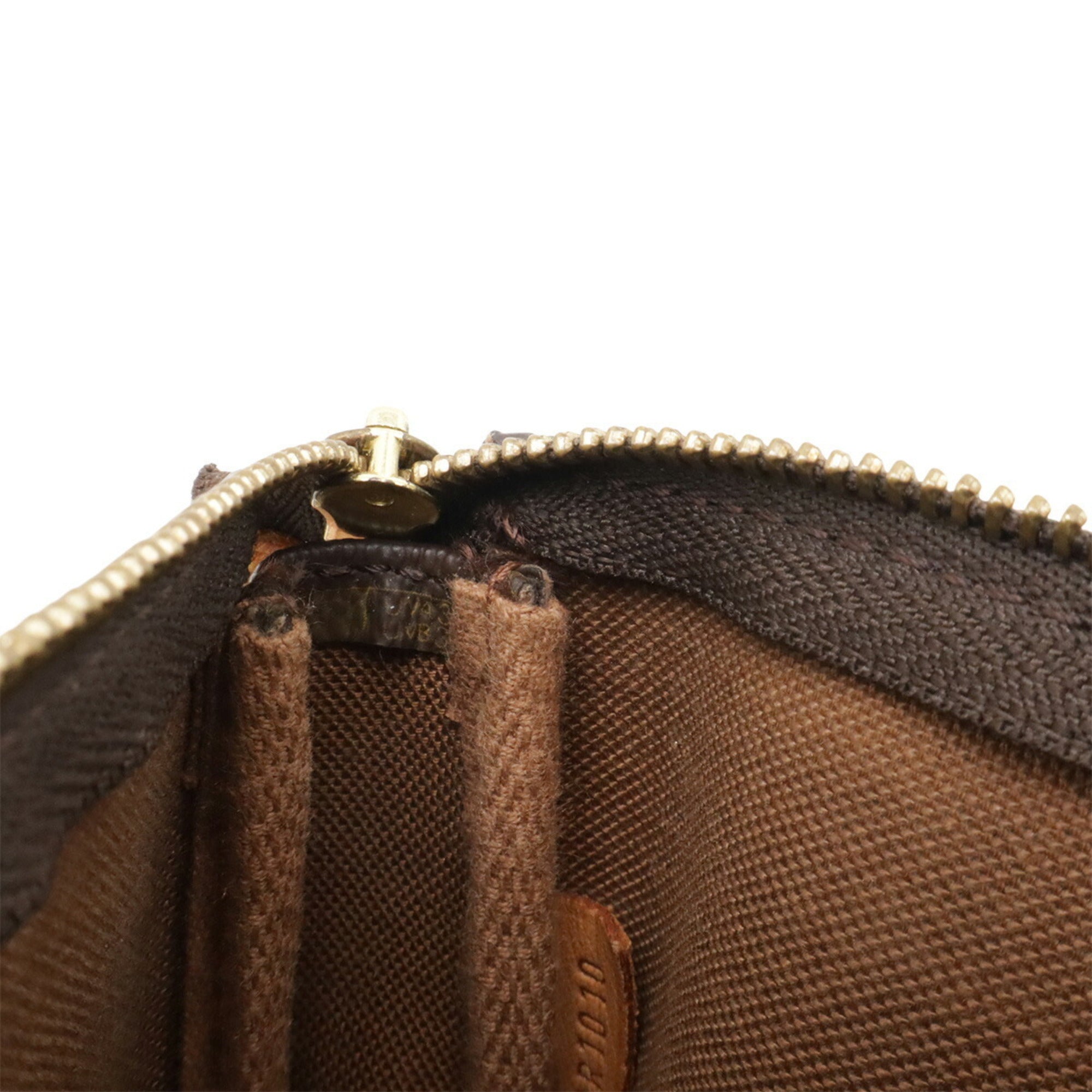 Louis Vuitton Brown Monogram Canvas Handbag Pouch (Pre-Owned)