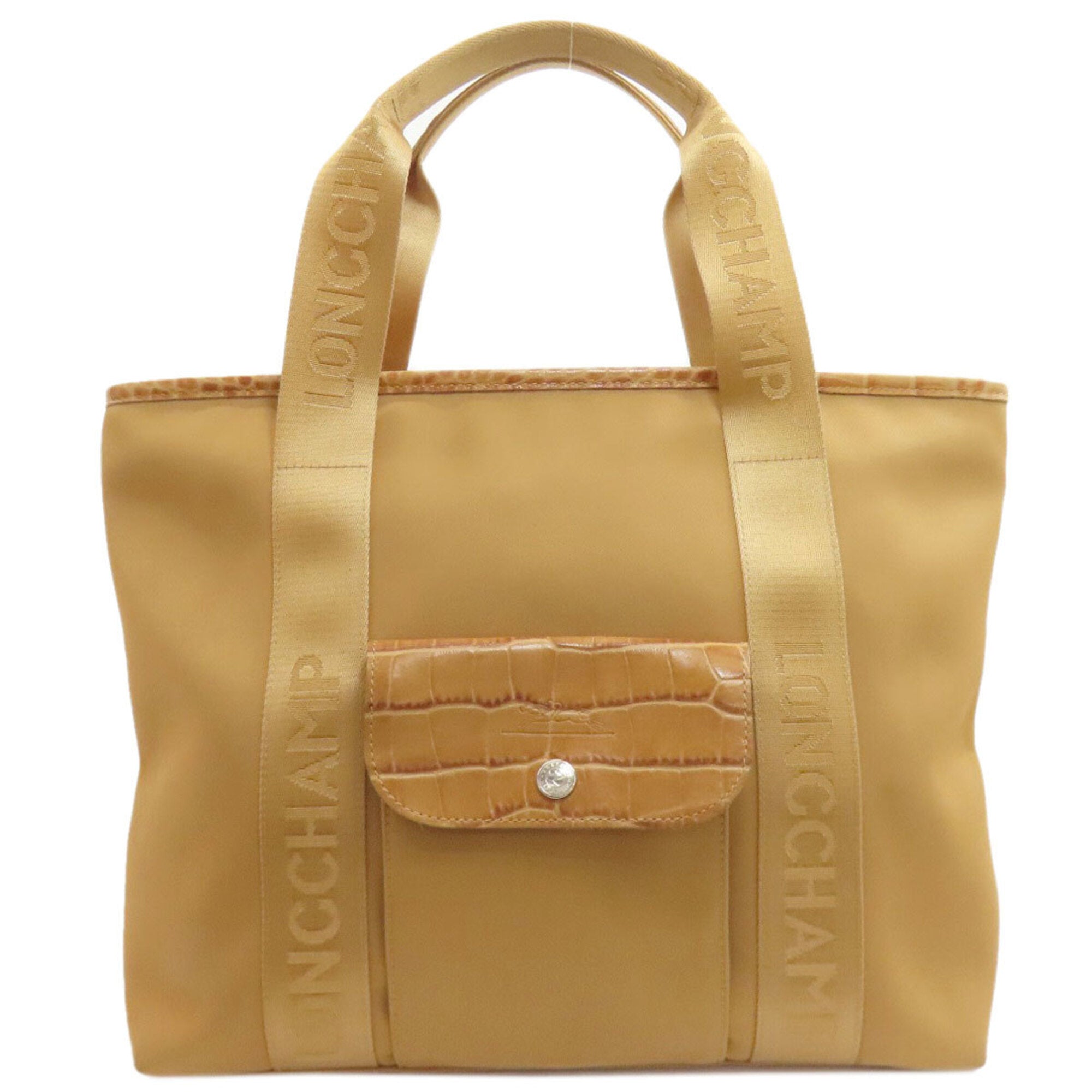 Longchamp Camel Nylon Tote Bag (Pre-Owned)