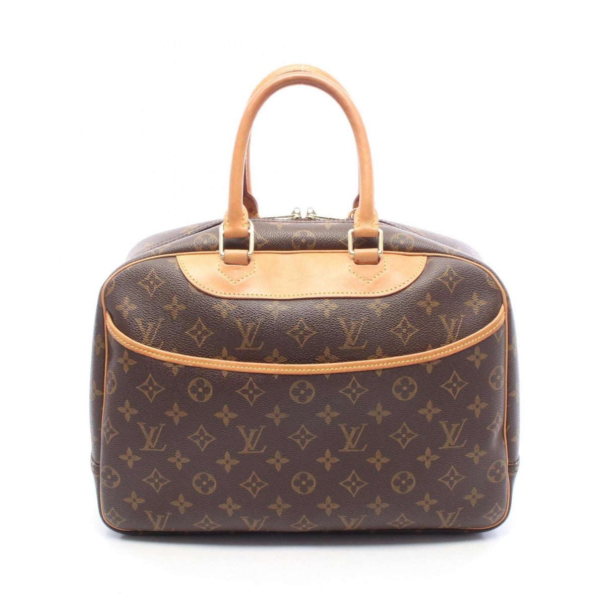 Louis Vuitton Brown Monogram Pvc Coated Canvas Leather Handbag (Pre-Owned)
