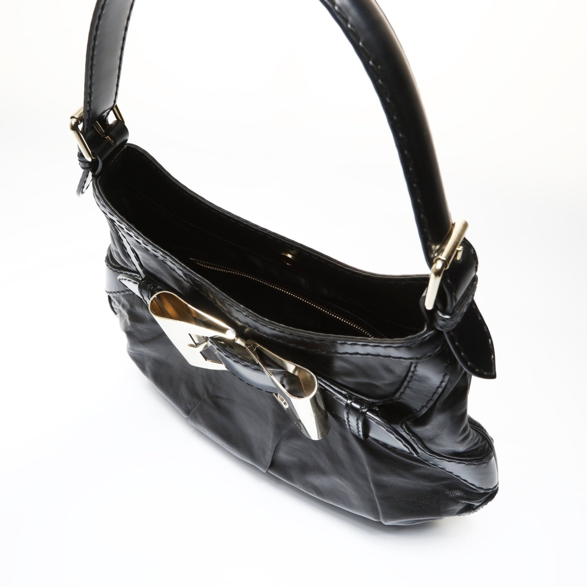 Gucci Black Bow Shoulder Bag (Pre-Owned)
