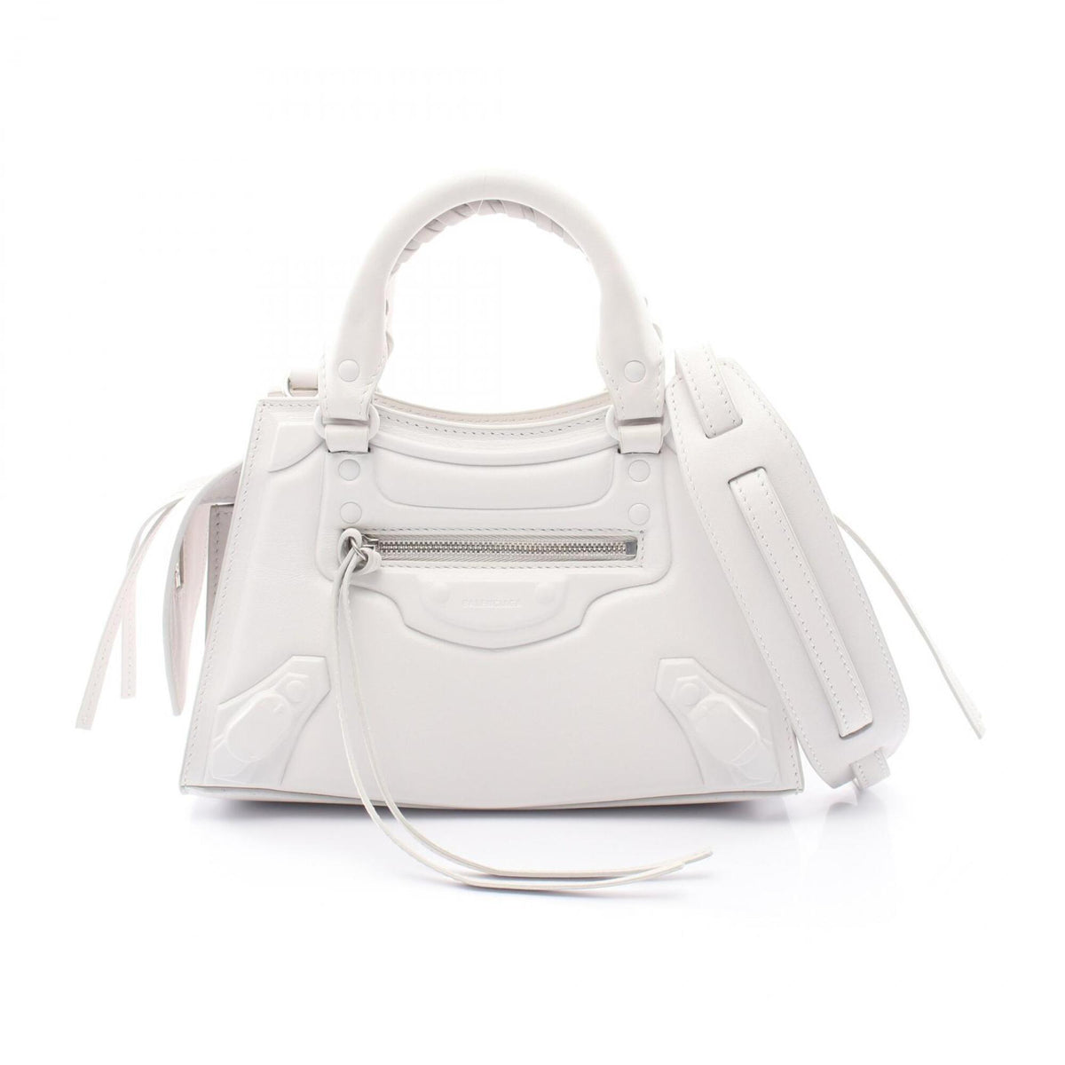 Balenciaga White Leather Handbag (Pre-Owned)