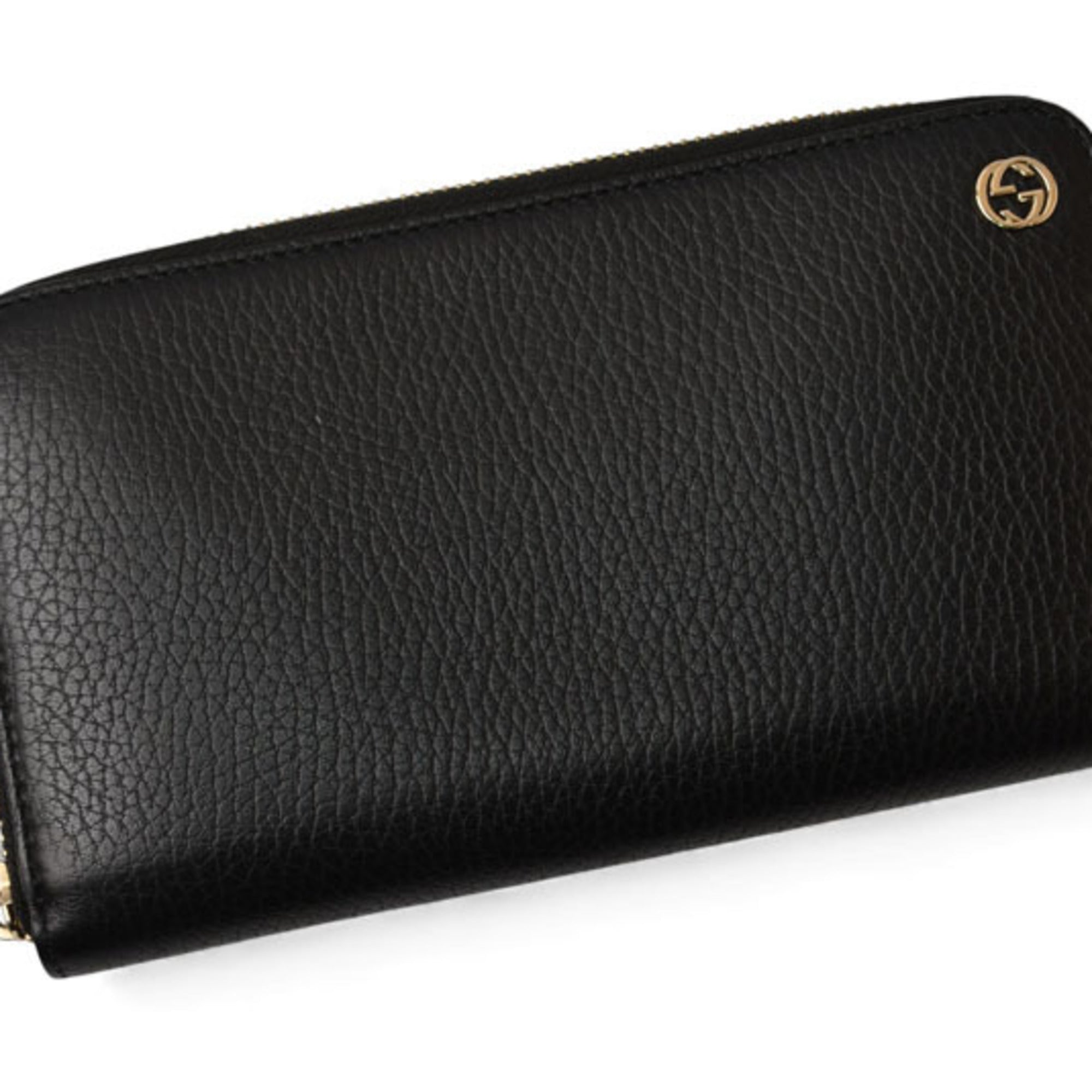 Gucci Black Leather Long Wallet (Bi-Fold) (Pre-Owned)