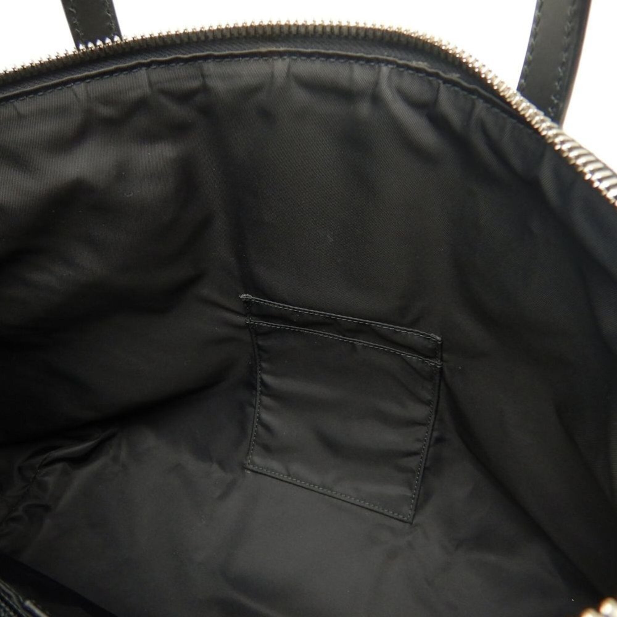 Gucci Black Canvas Leather Tote Bag (Pre-Owned)
