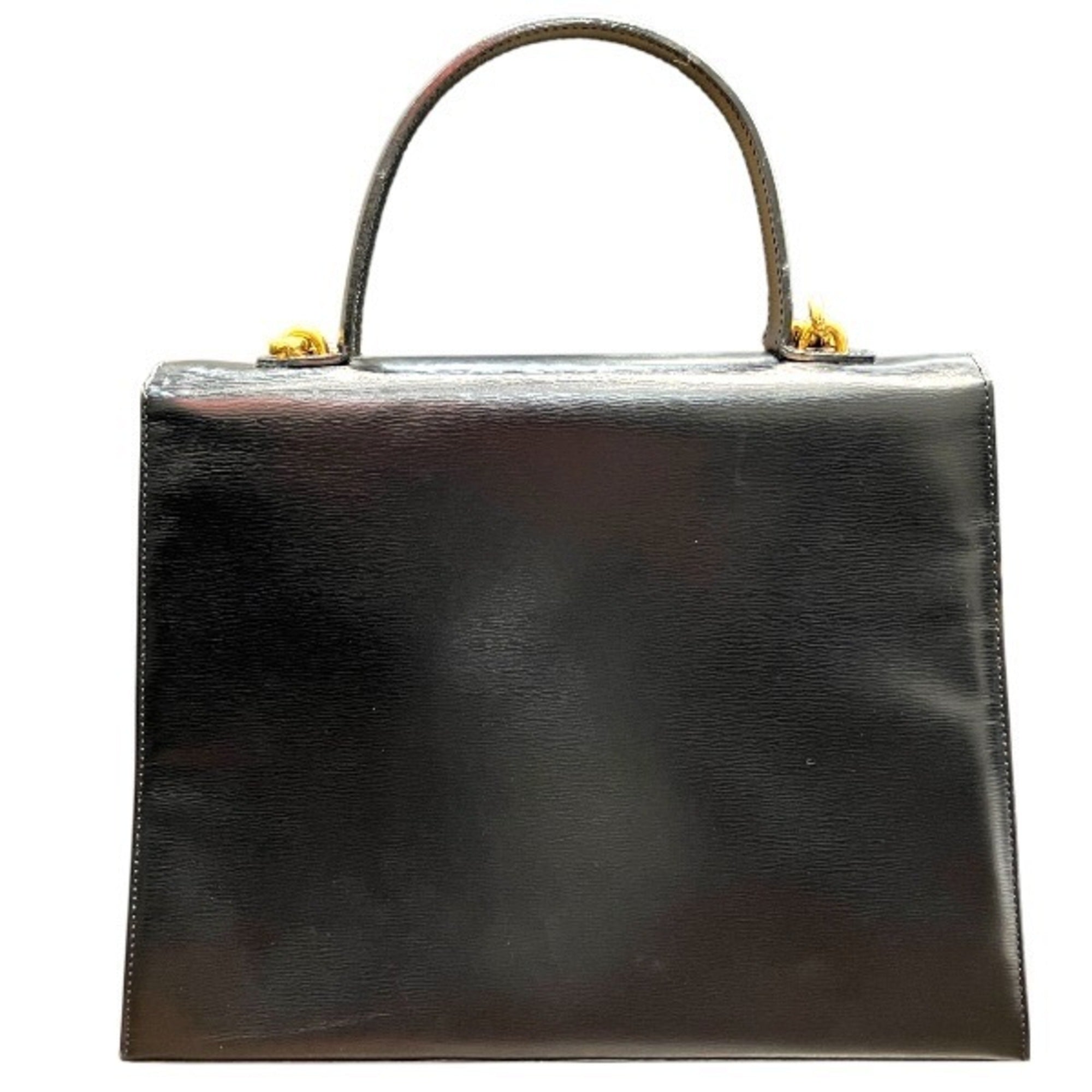 Christian Dior Black Leather Handbag Shoulder Bag (Pre-Owned)