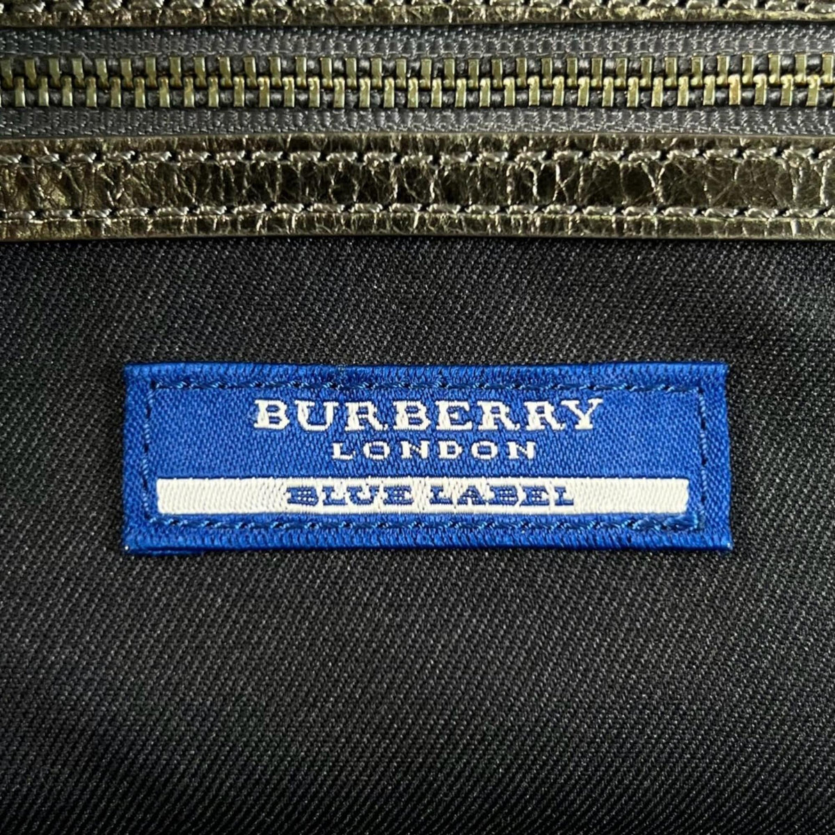 Burberry Gray Silver Canvas Leather Tote Bag (Pre-Owned)
