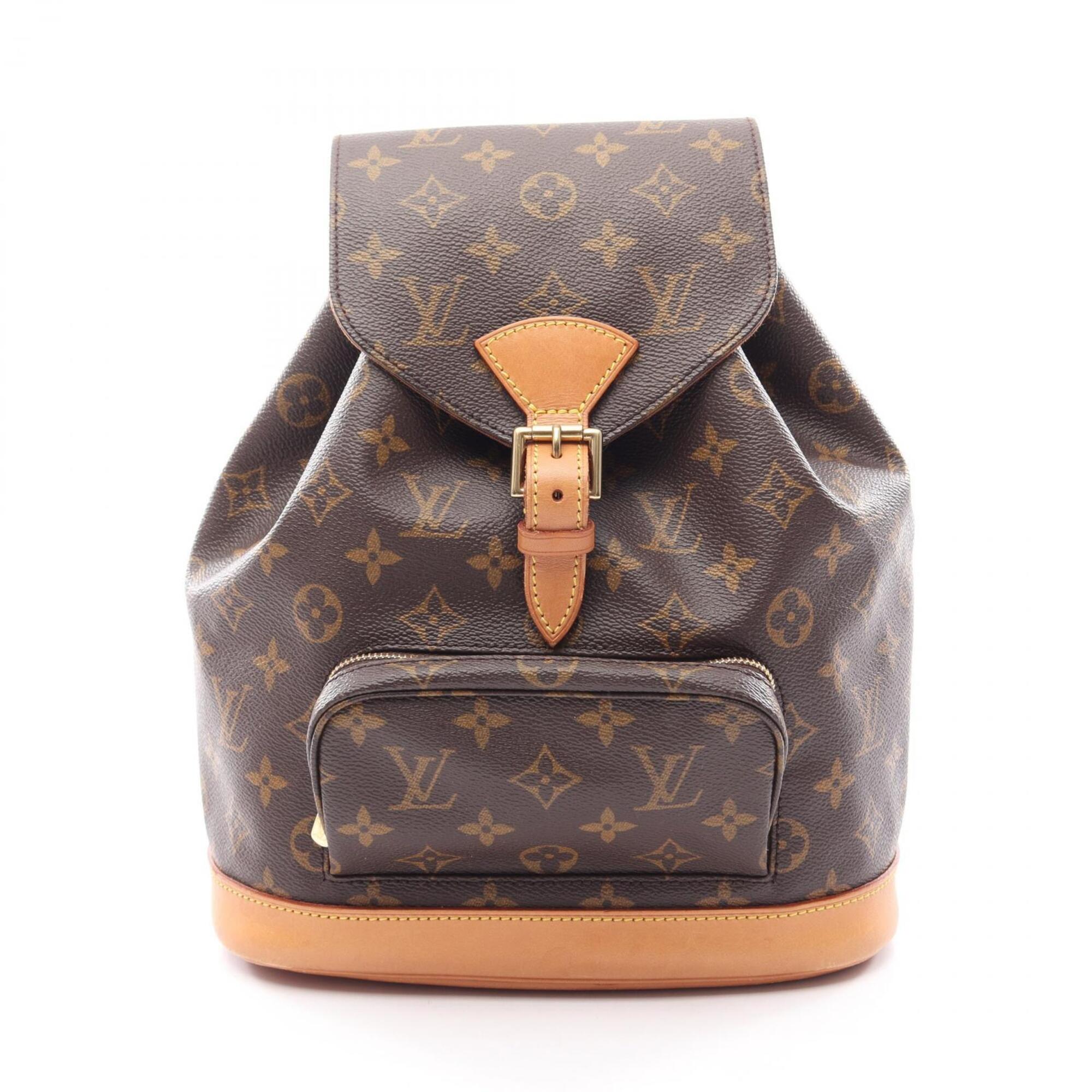 Louis Vuitton Brown Pvc Leather Backpack Handbag (Pre-Owned)