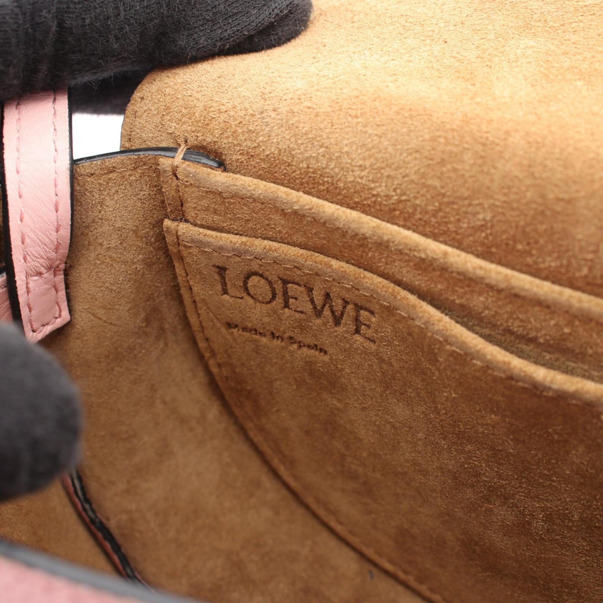 Loewe Pink Leather Handbag Shoulder Bag (Pre-Owned)