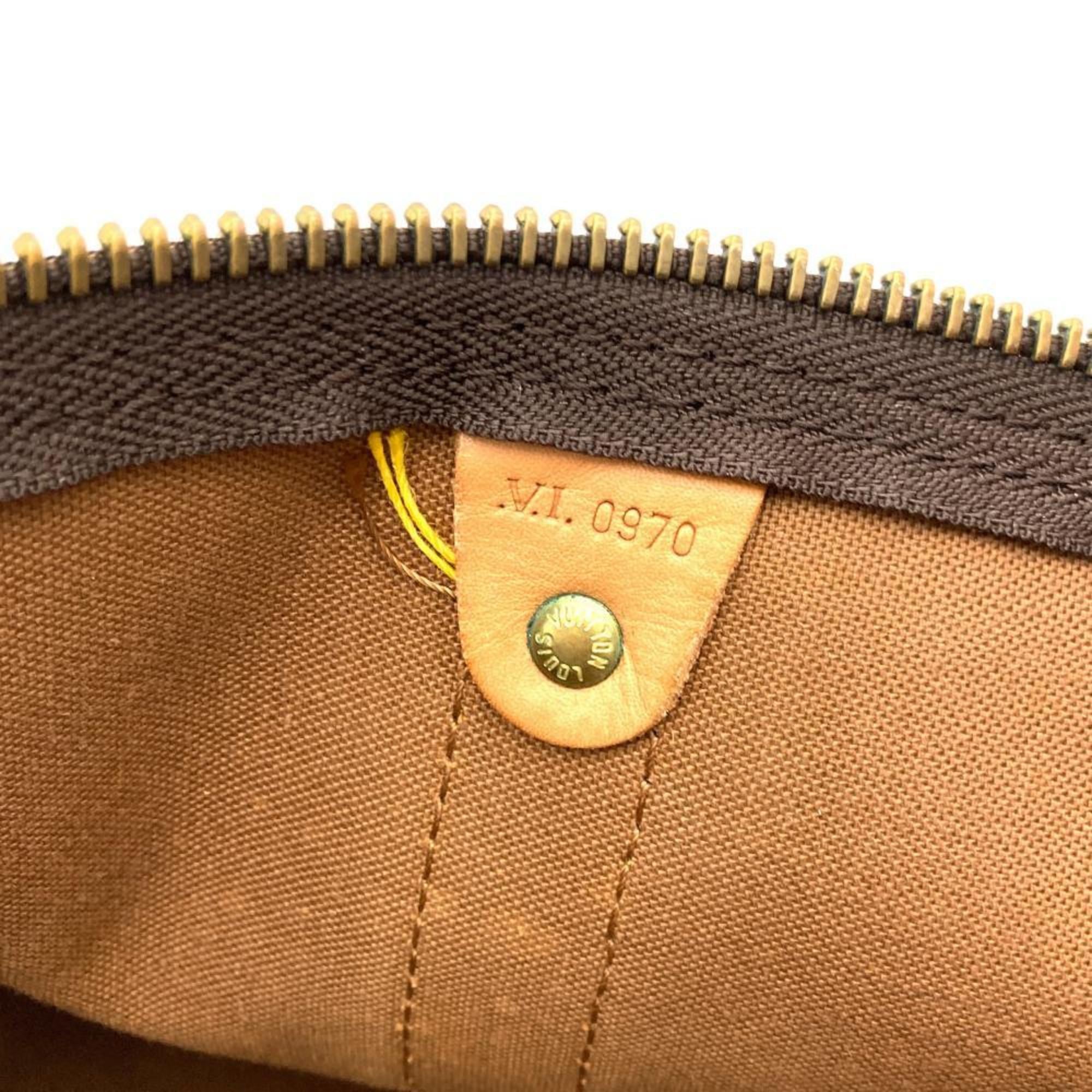 Louis Vuitton Monogram Brown Monogram Leather Boston Bag (Pre-Owned)