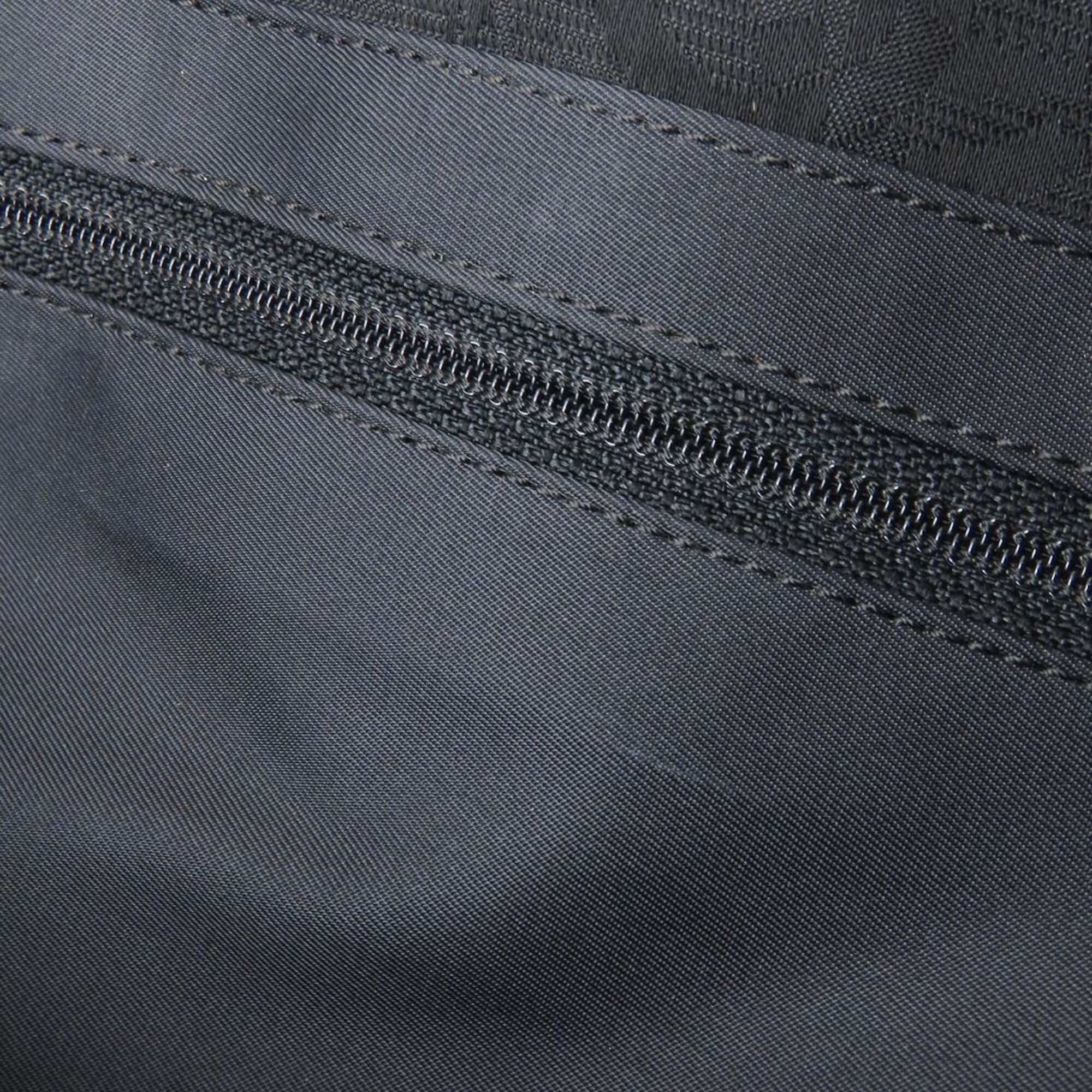Chanel Black Nylon Leather Tote Bag (Pre-Owned)