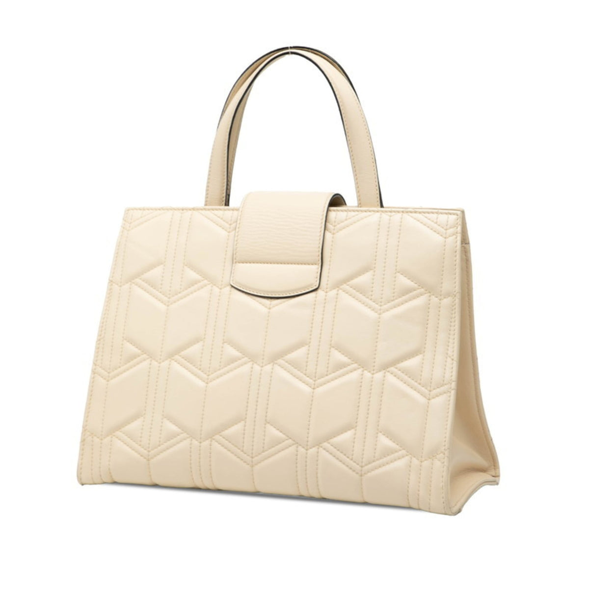 Gucci White Leather Handbag Shoulder Bag (Pre-Owned)