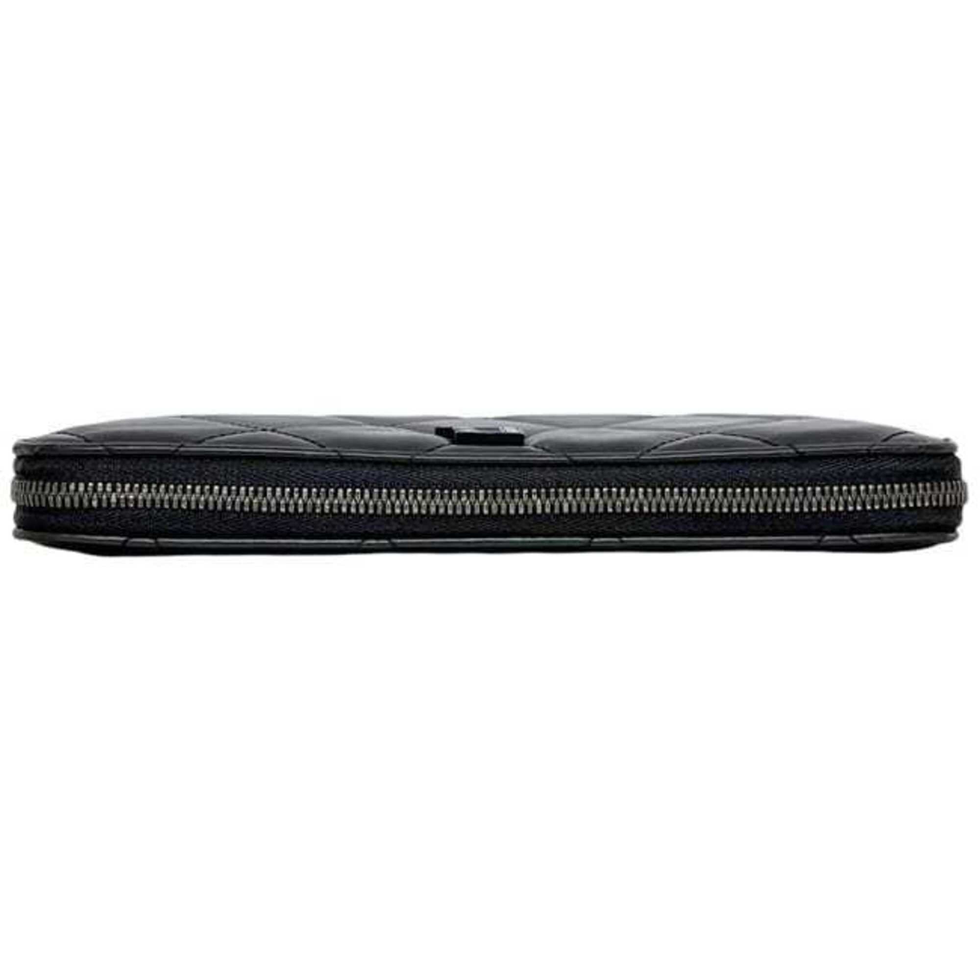 Balenciaga Black Leather Long Wallet (Bi-Fold) (Pre-Owned)