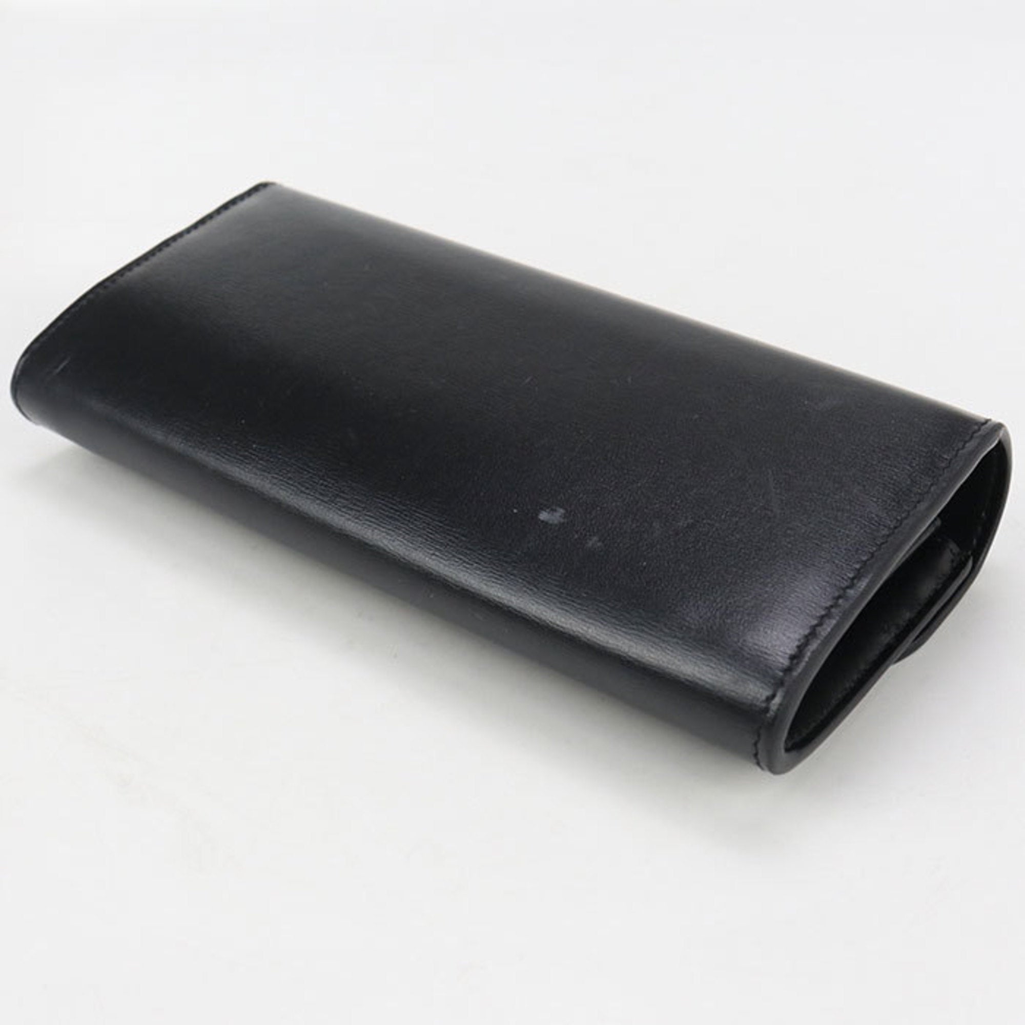 Celine Black Leather Long Wallet (Bi-Fold) (Pre-Owned)