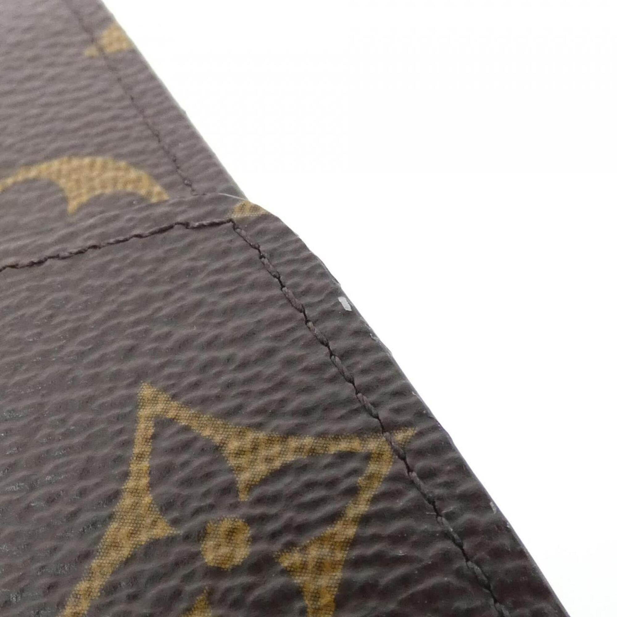 Louis Vuitton Brown Coated Canvas Long Wallet (Bi-Fold) (Pre-Owned)