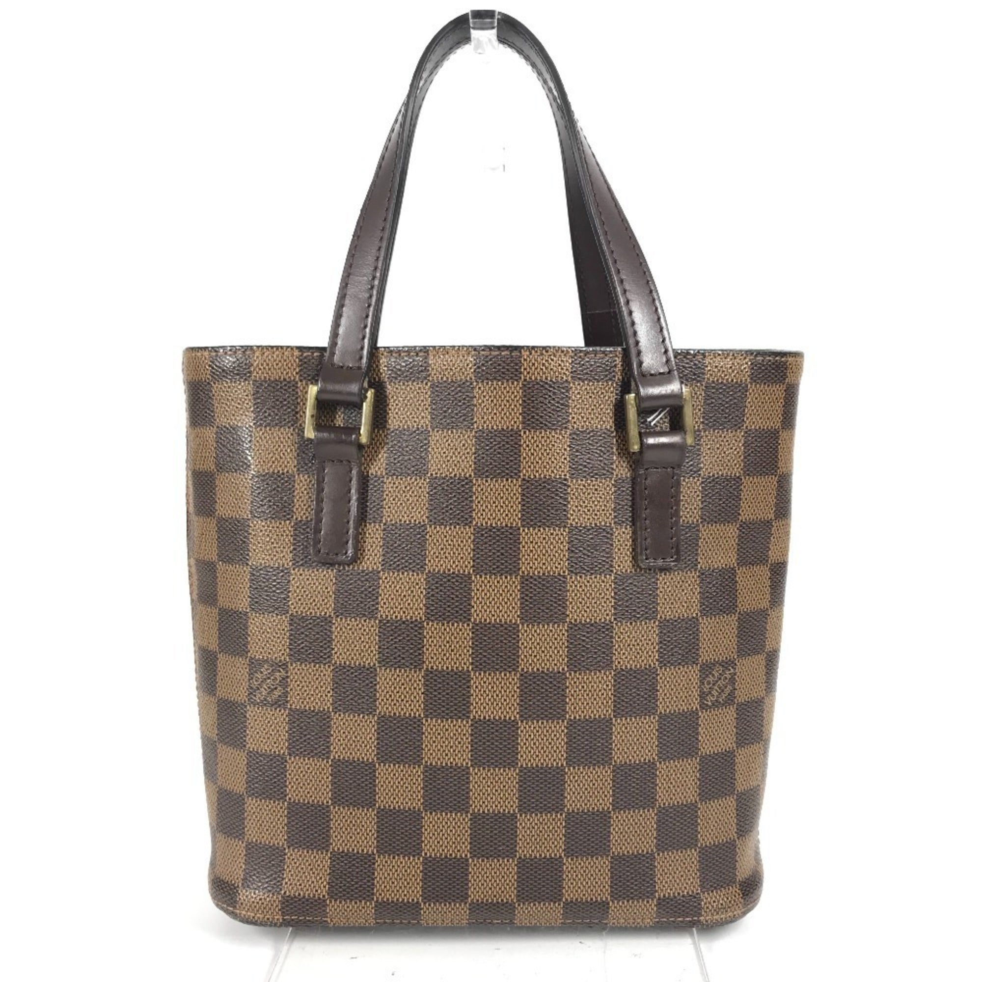 Louis Vuitton Brown Damier Canvas Ebene Damier Canvas Handbag Tote Bag (Pre-Owned)