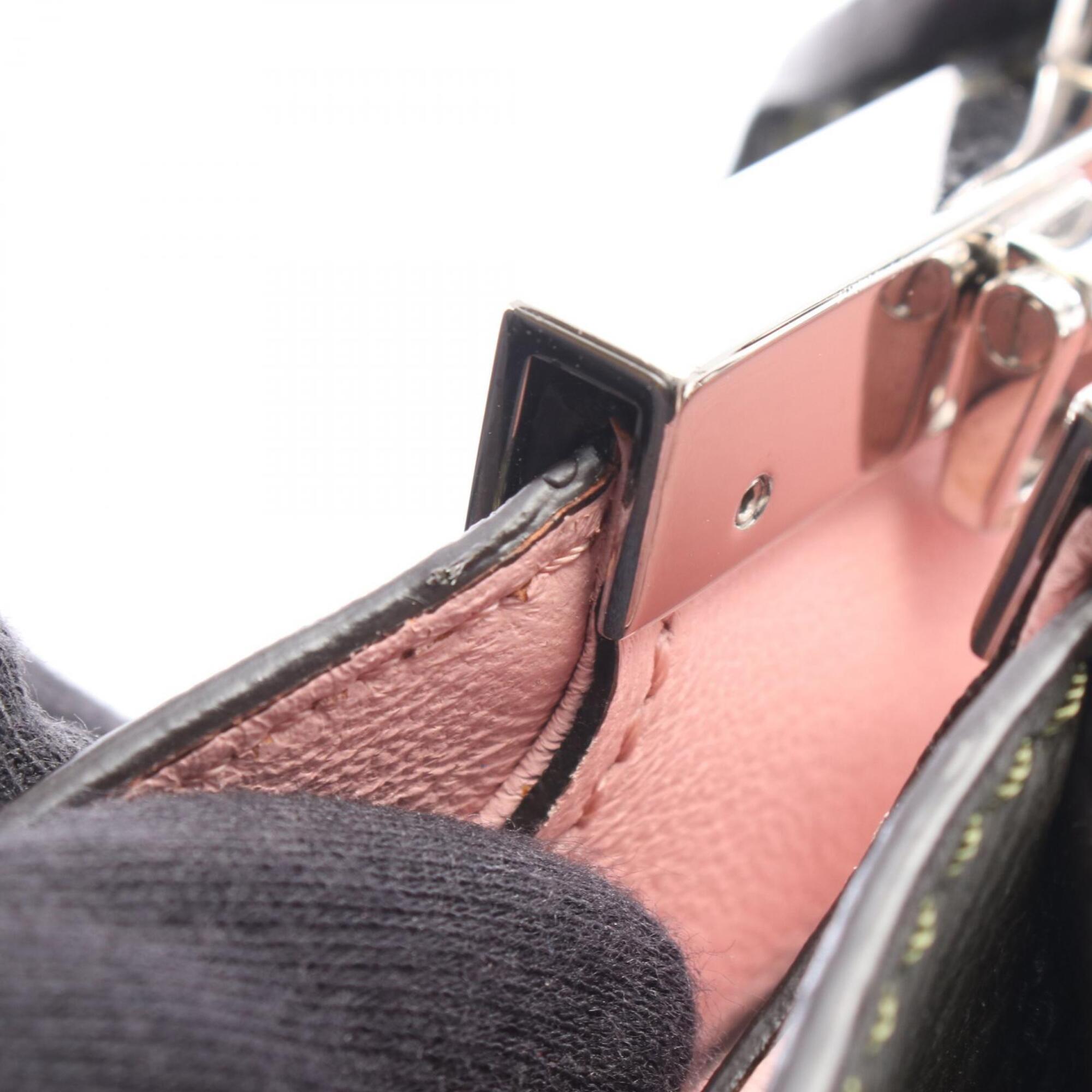 Fendi Khaki Pink Leather Handbag (Pre-Owned)