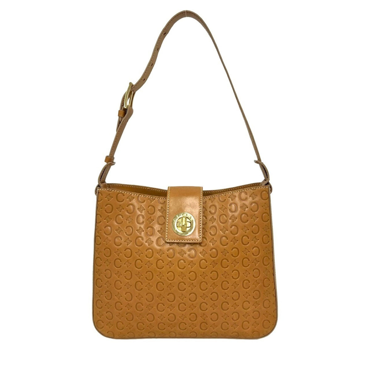 Celine Brown Leather Shoulder Bag (Pre-Owned)
