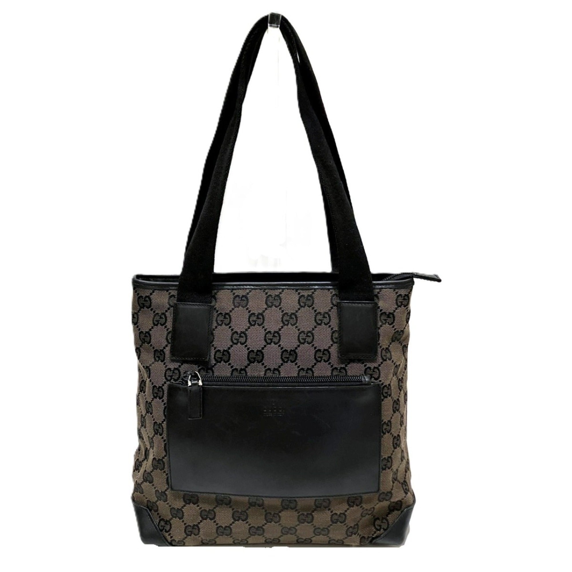 Gucci Brown Canvas Tote Bag (Pre-Owned)