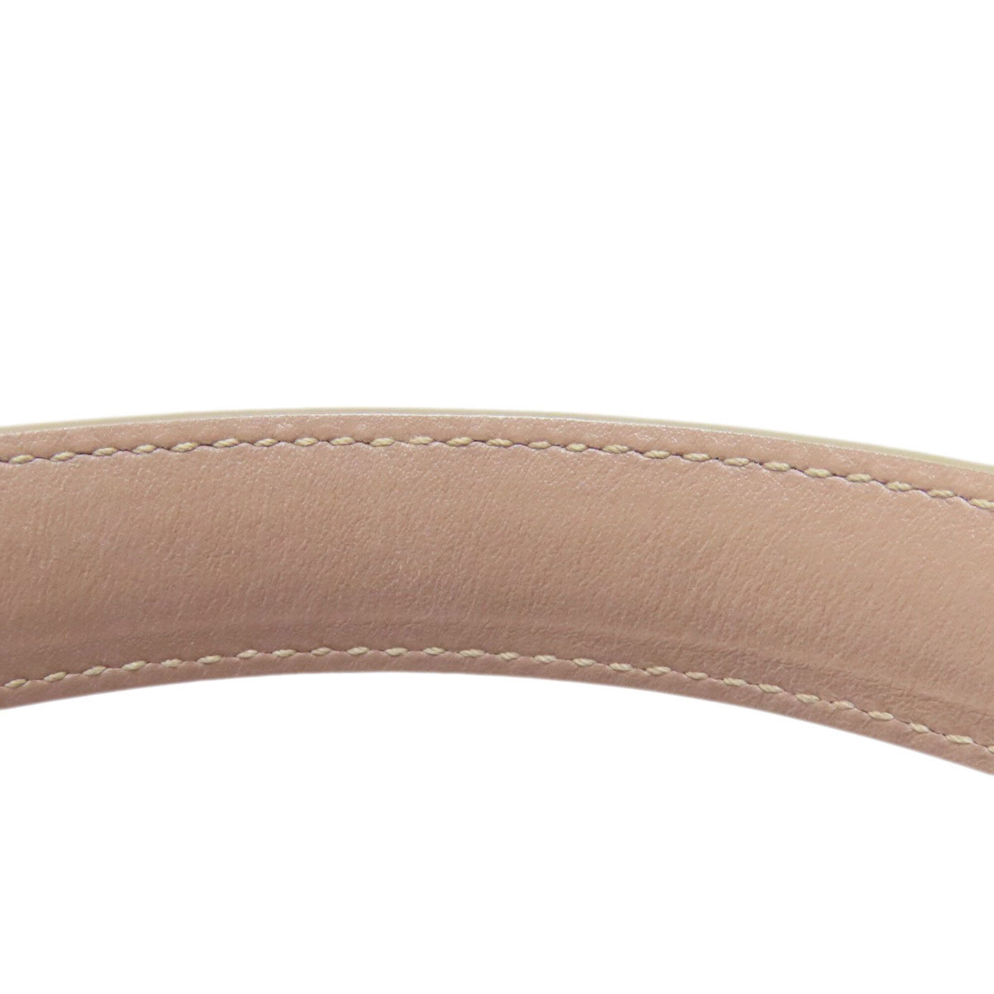 Bvlgari Pink Beige Leather Handbag (Pre-Owned)