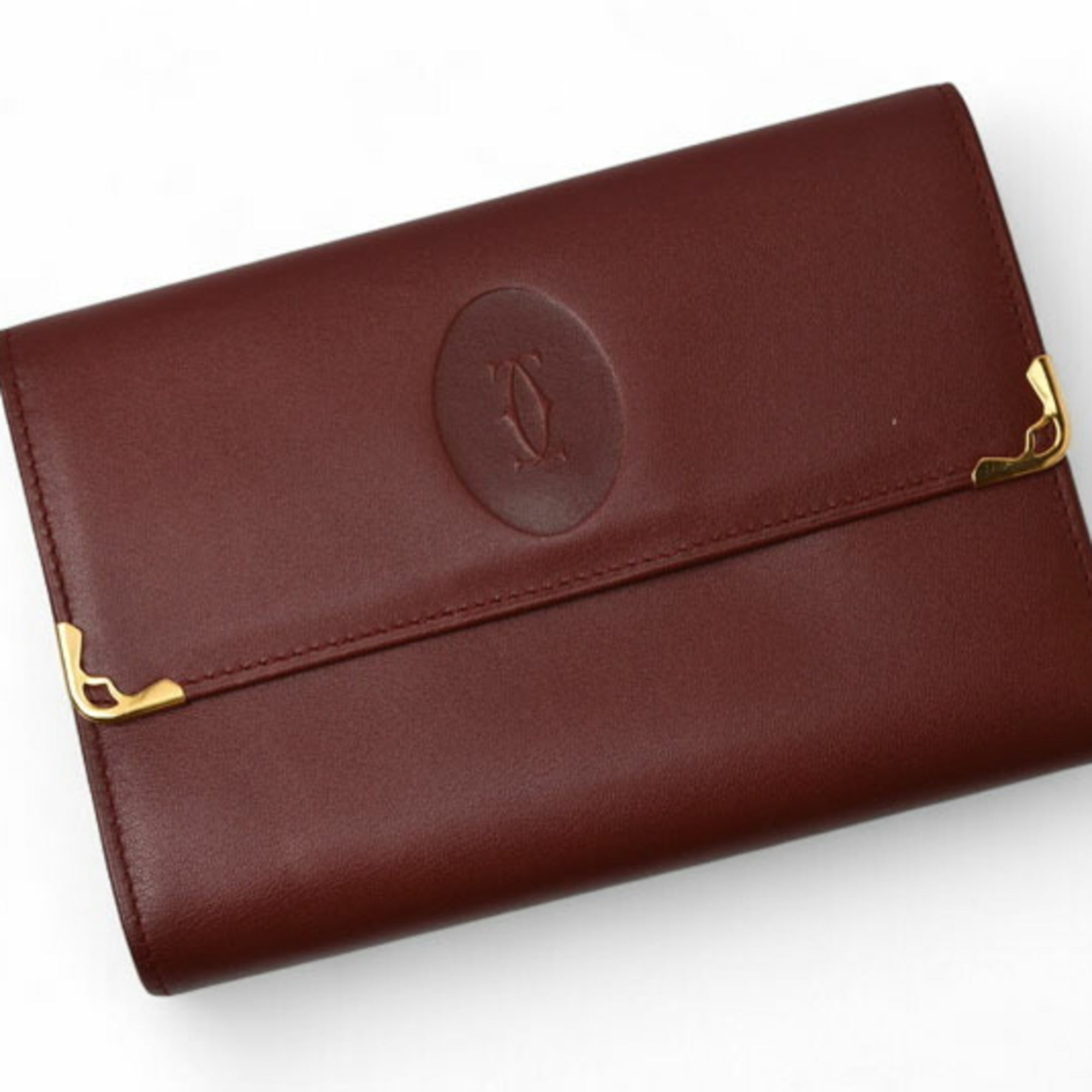 Cartier Must Bordeaux Wallet (Tri-Fold) (Pre-Owned)