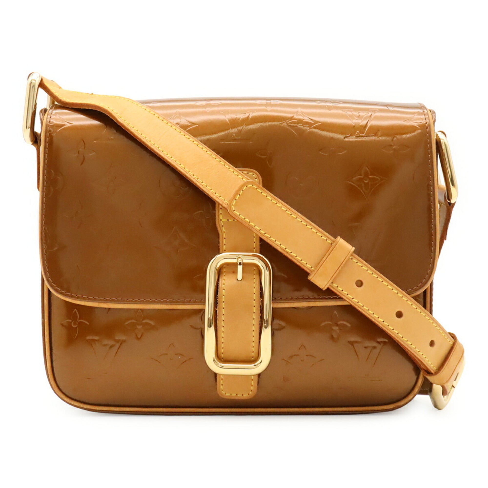 Louis Vuitton Bronze Monogram Vernis Pochette Shoulder Bag (Pre-Owned)