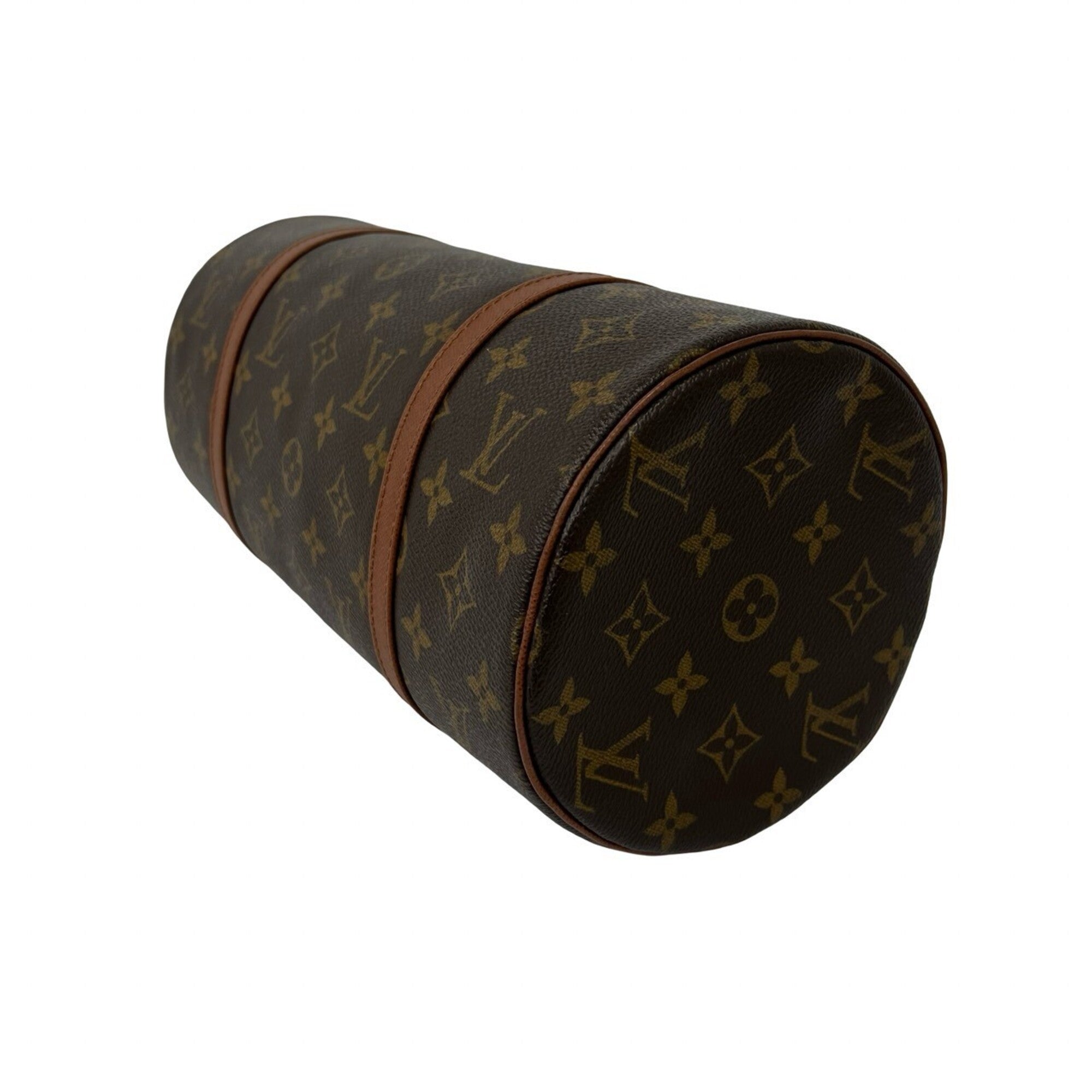 Louis Vuitton Brown Leather Pvc Handbag (Pre-Owned)
