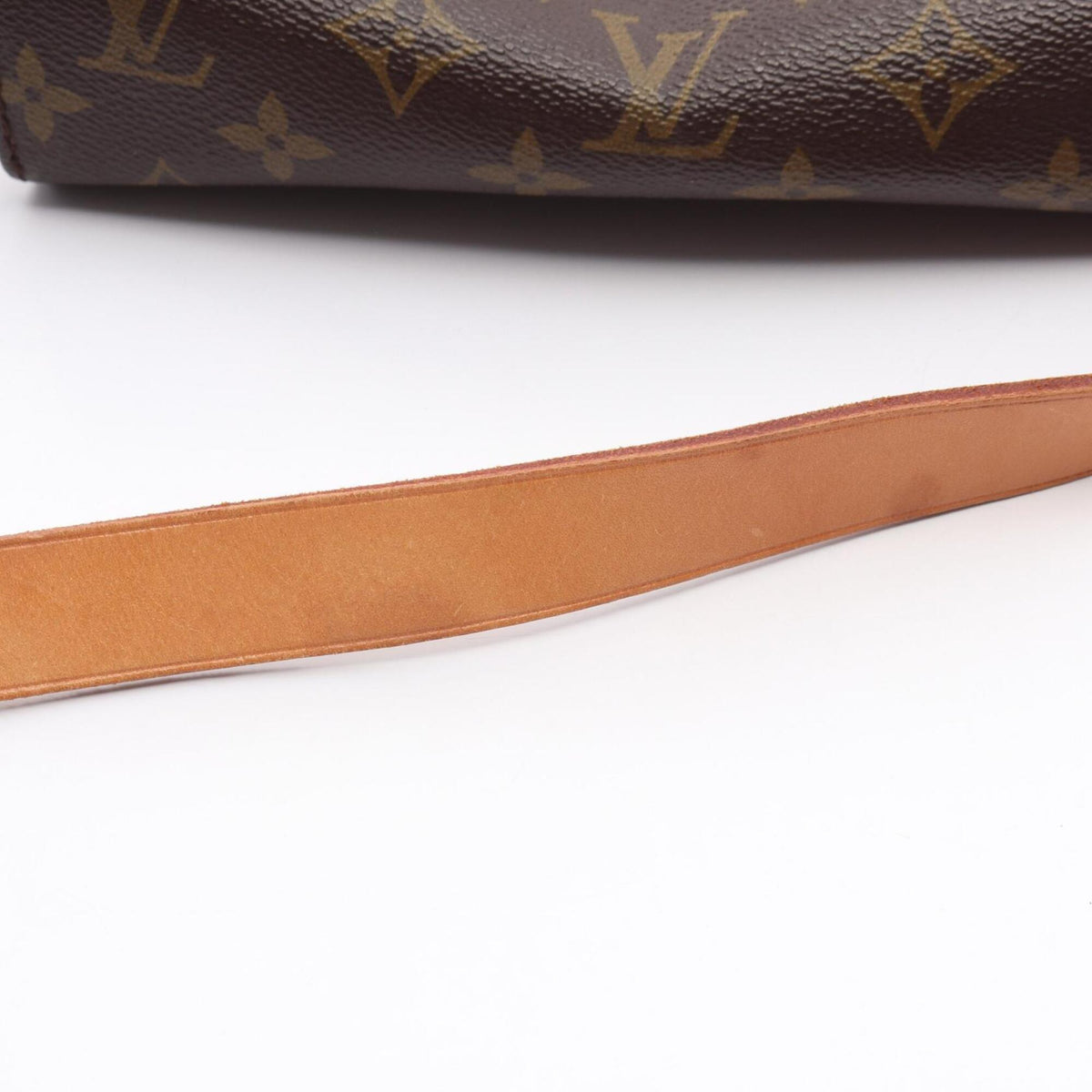 Louis Vuitton Monogram Brown Coated Canvas Leather Handbag Shoulder Bag (Pre-Owned)