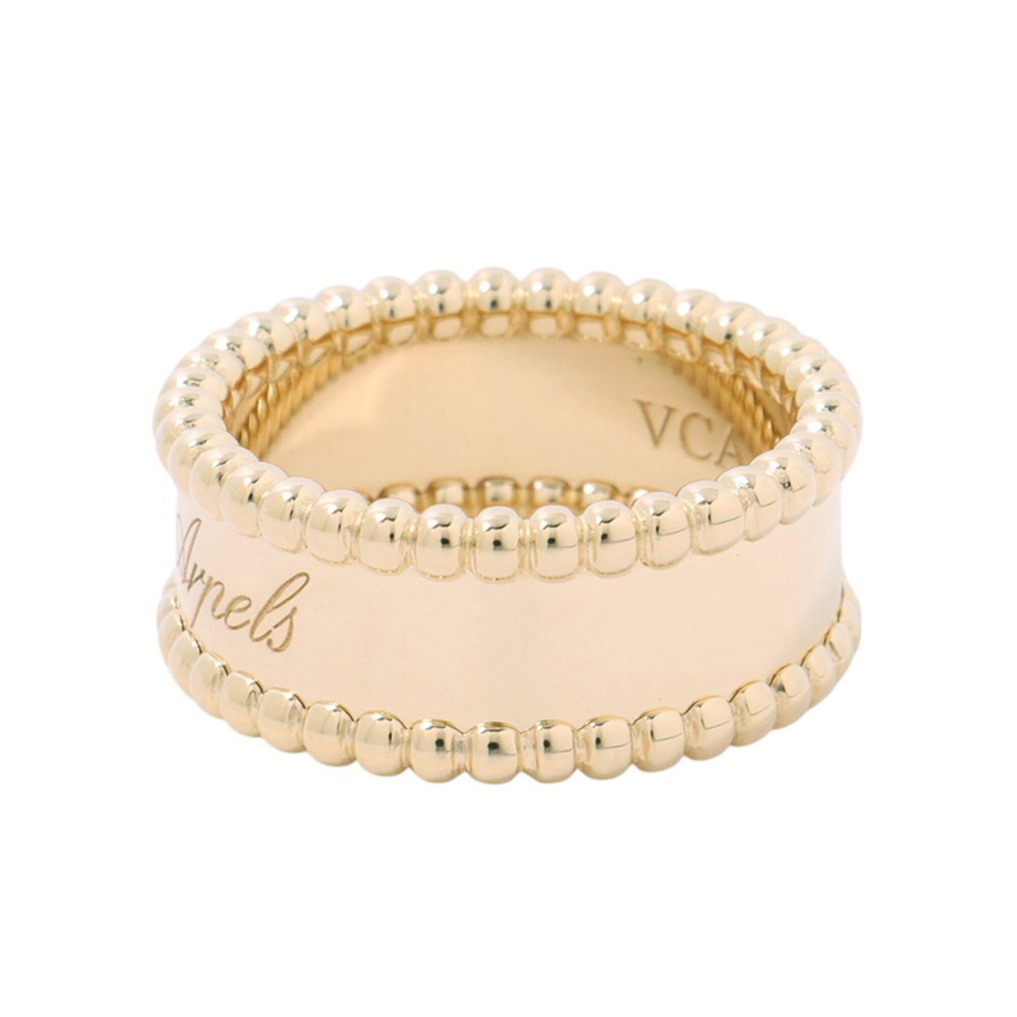 Van Cleef & Arpels Perlee Yellow Gold (18K) Band Ring (Pre-Owned)