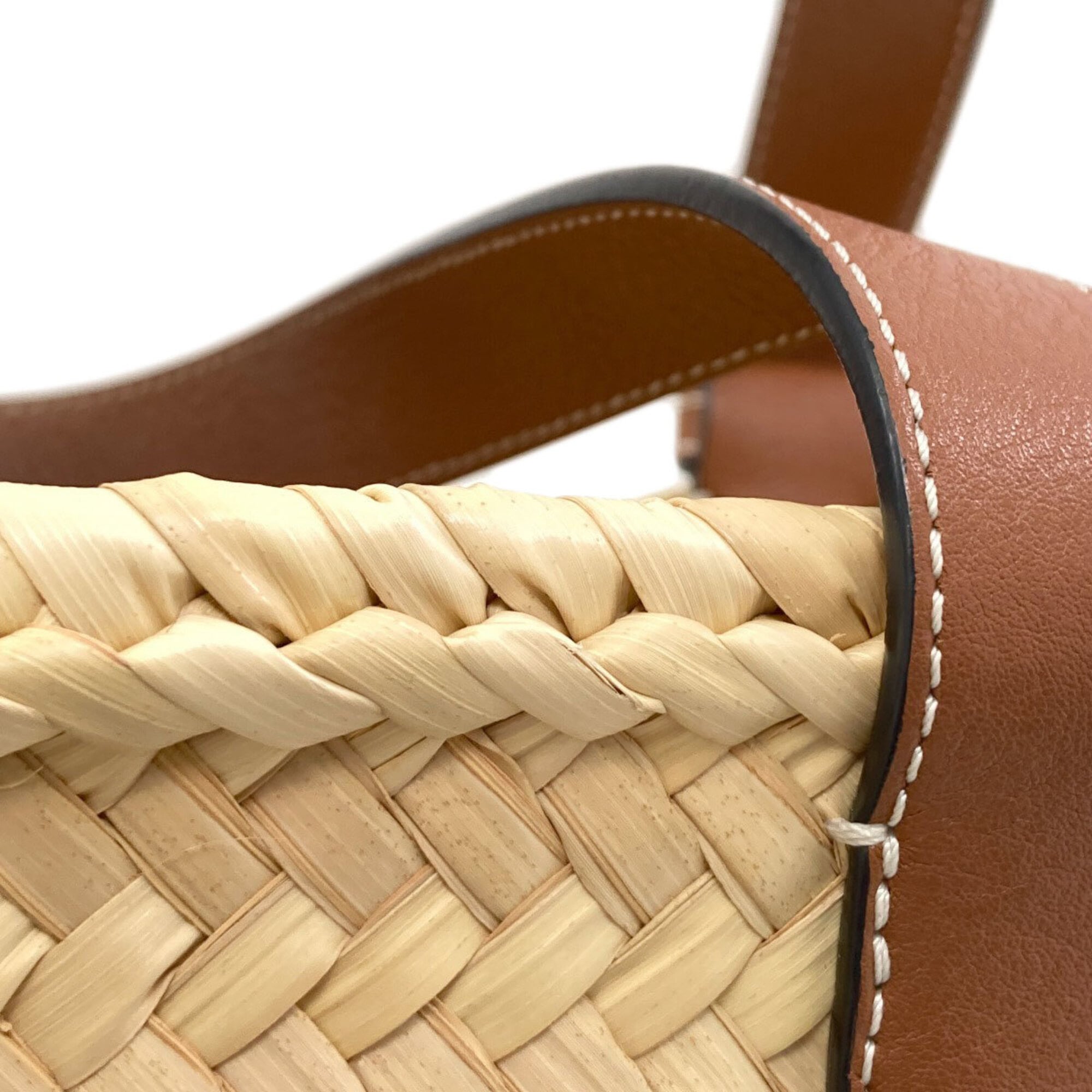 Loewe Brown Leather Basket Tote Bag (Pre-Owned)