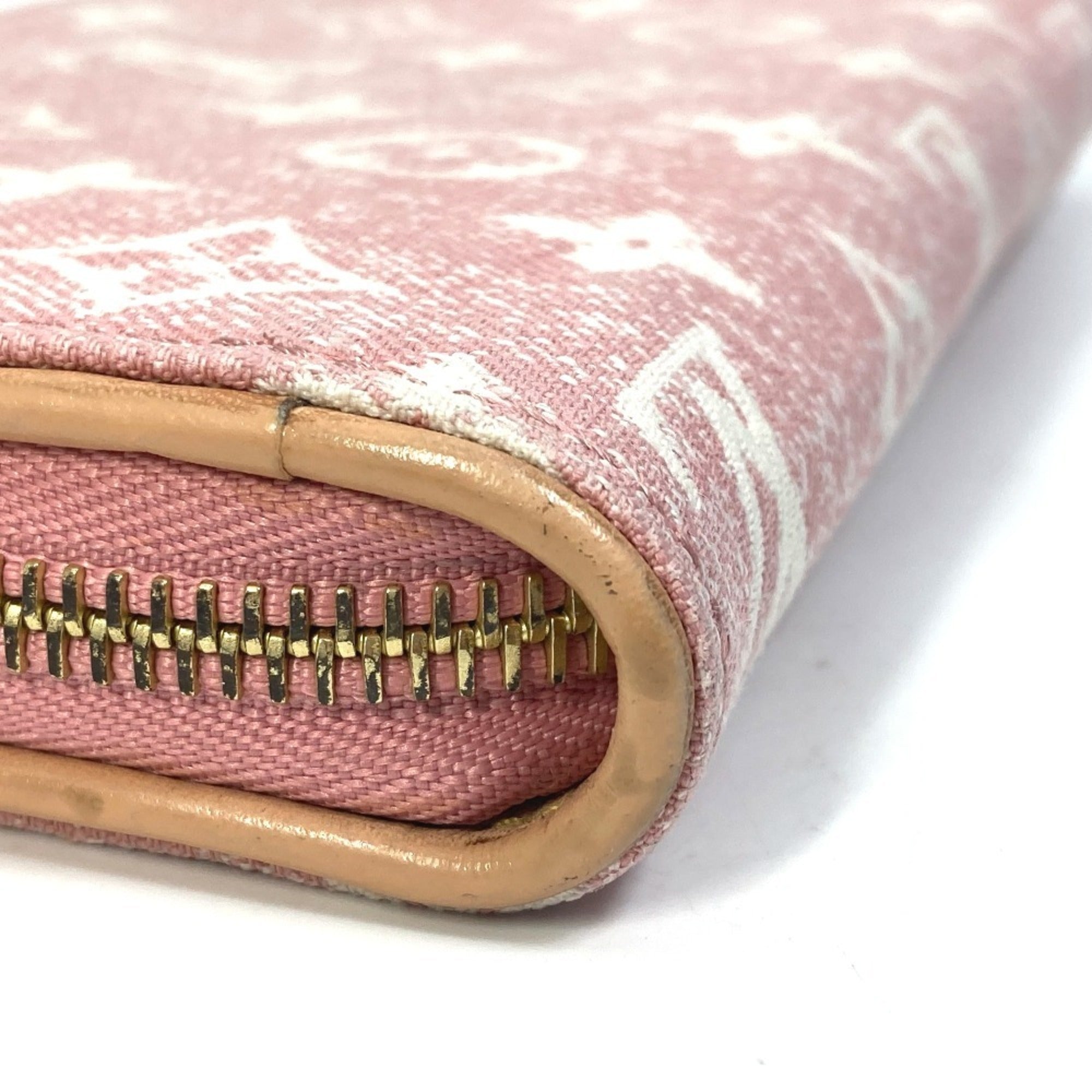 Louis Vuitton Monogram Denim Pink Monogram Denim Long Wallet (Bi-Fold) (Pre-Owned)