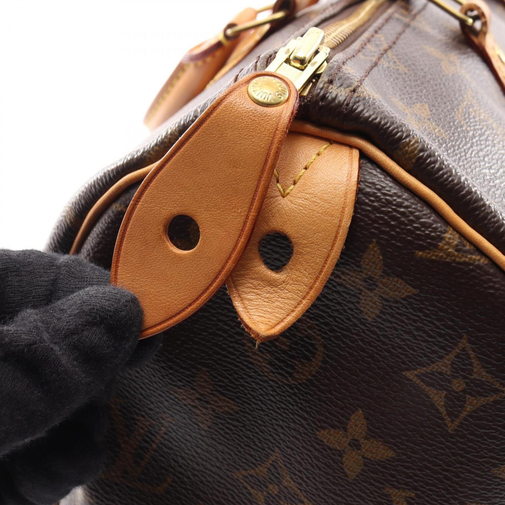 Louis Vuitton Brown Coated Canvas Pvc Monogram Leather Handbag (Pre-Owned)
