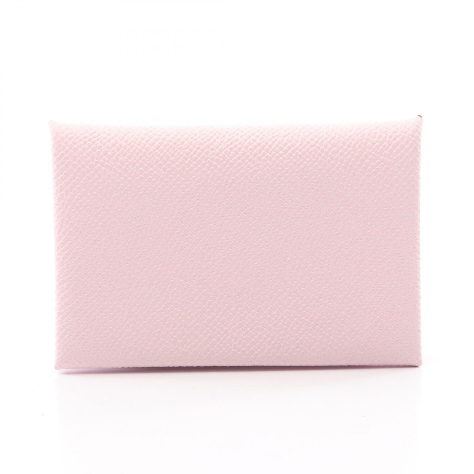 Hermes Pink Rose Eglantine Epsom Leather Coin Purse/Coin Case (Pre-Owned)